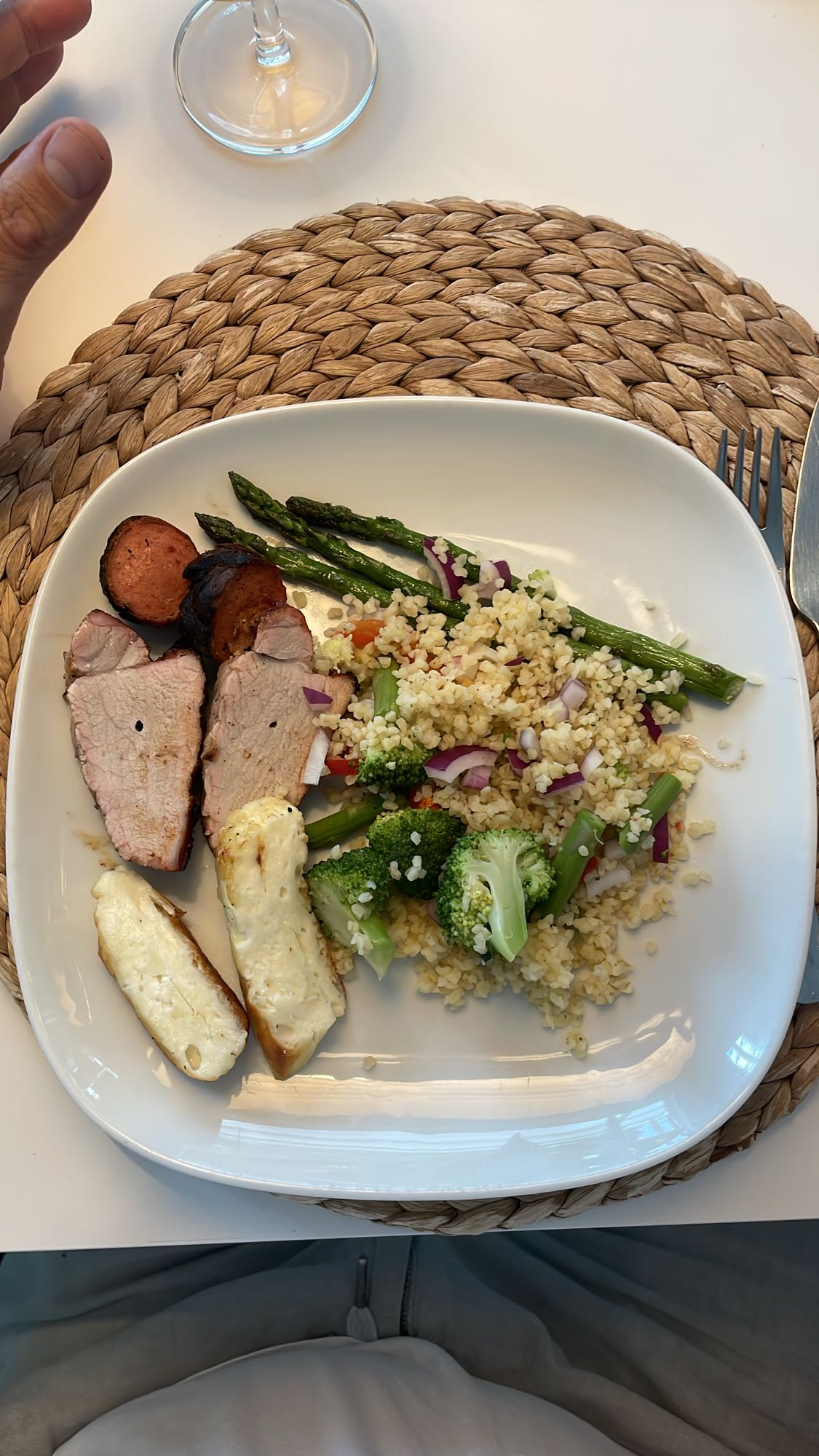 Grilltallrik med bulgur