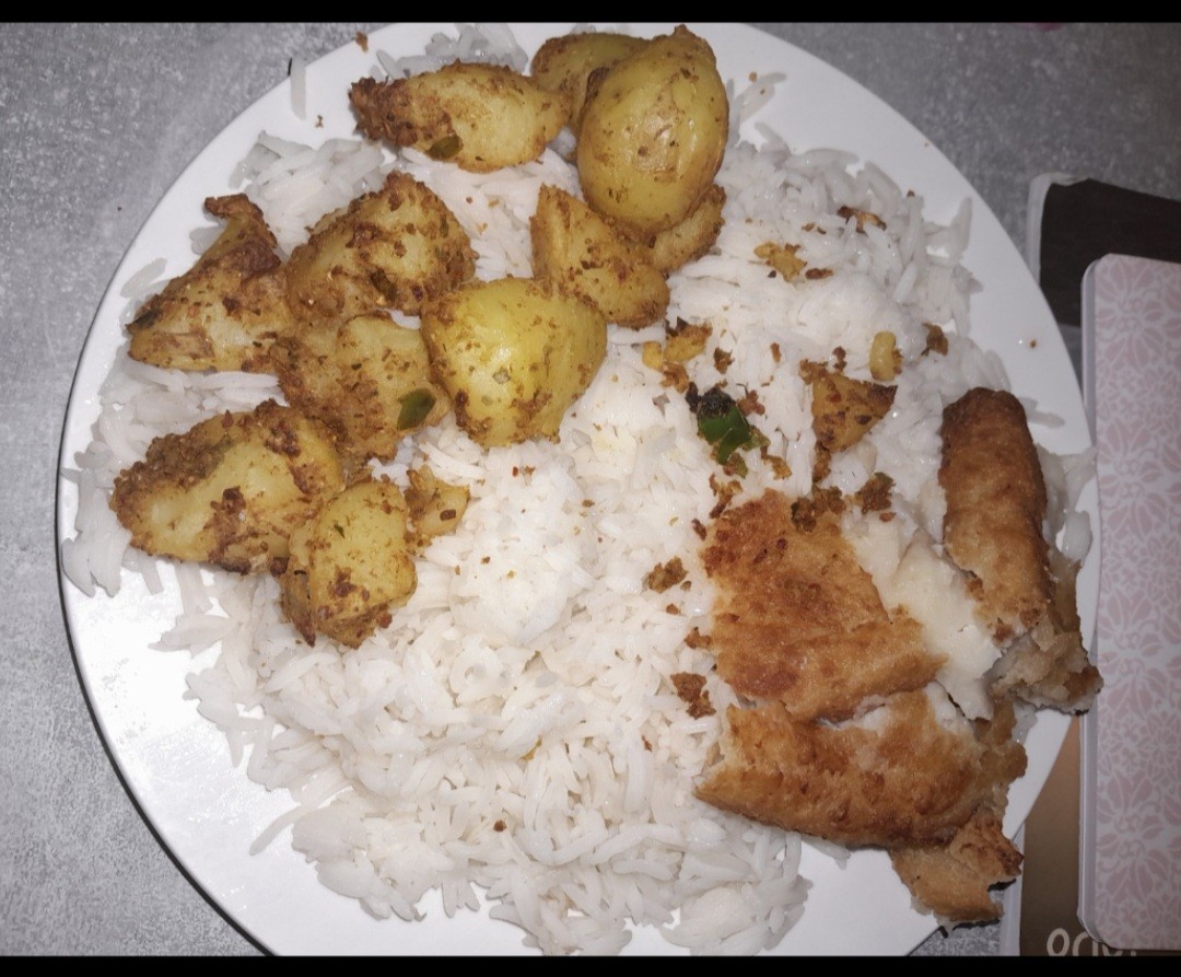 Fried Fish with Rice