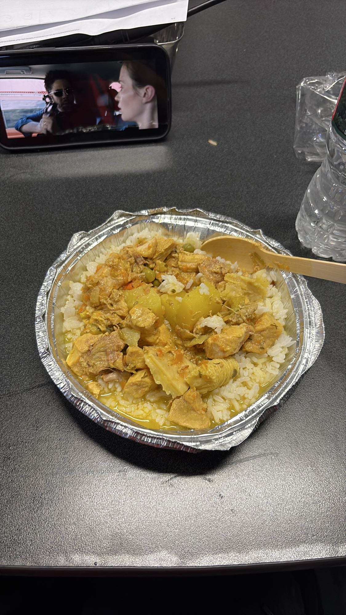 Chicken curry with rice