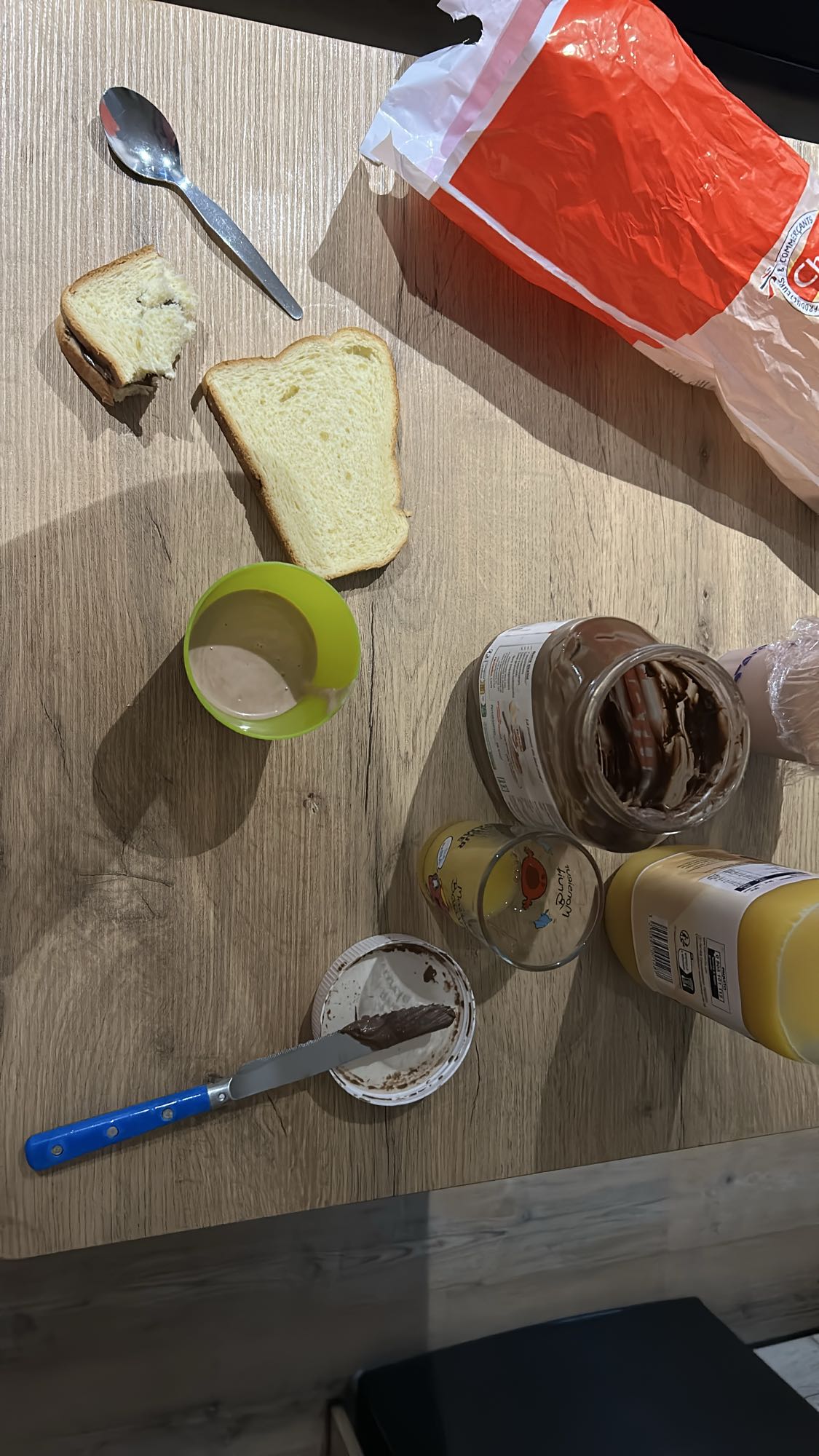 Tartines et chocolat