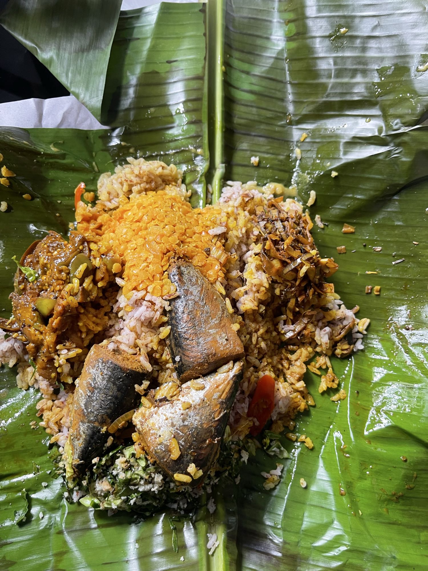 Banana Leaf Fish Rice