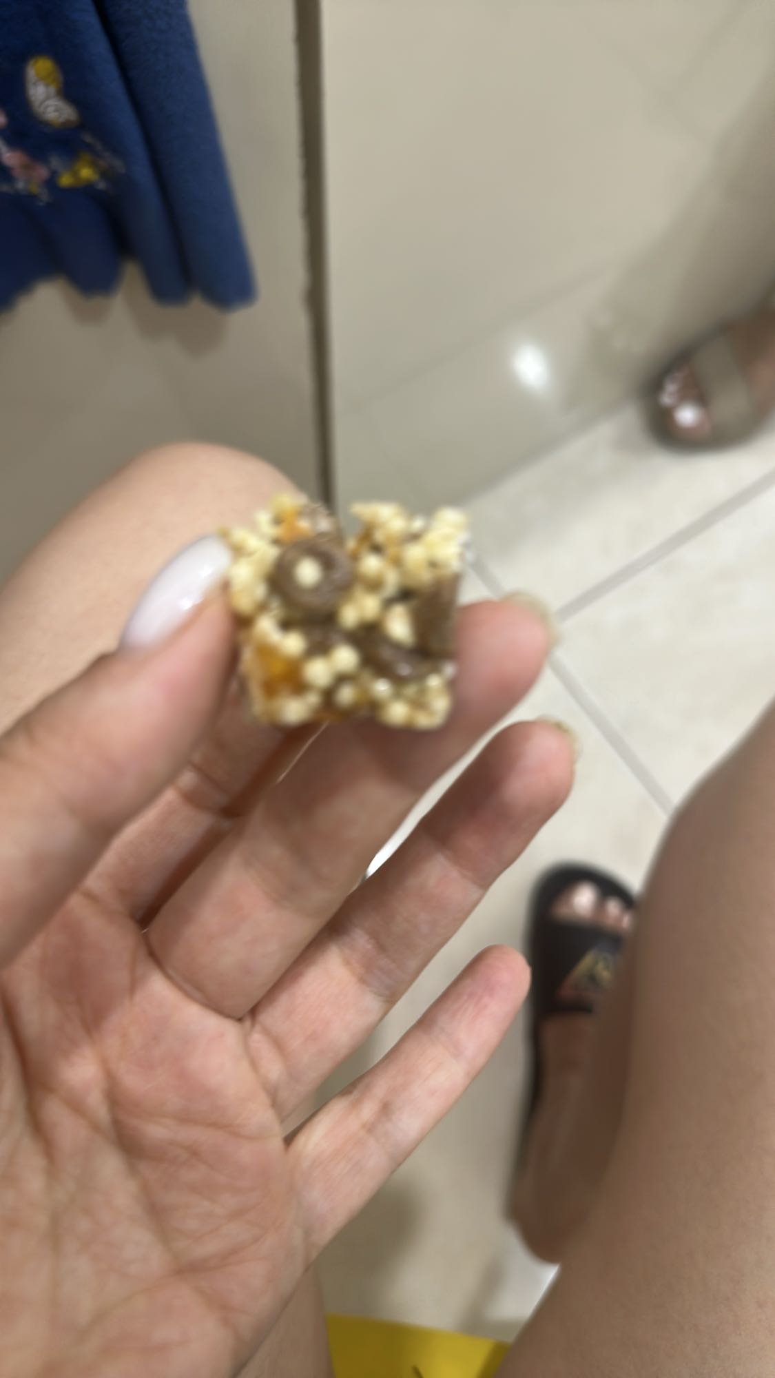 Puffed grain oat bite