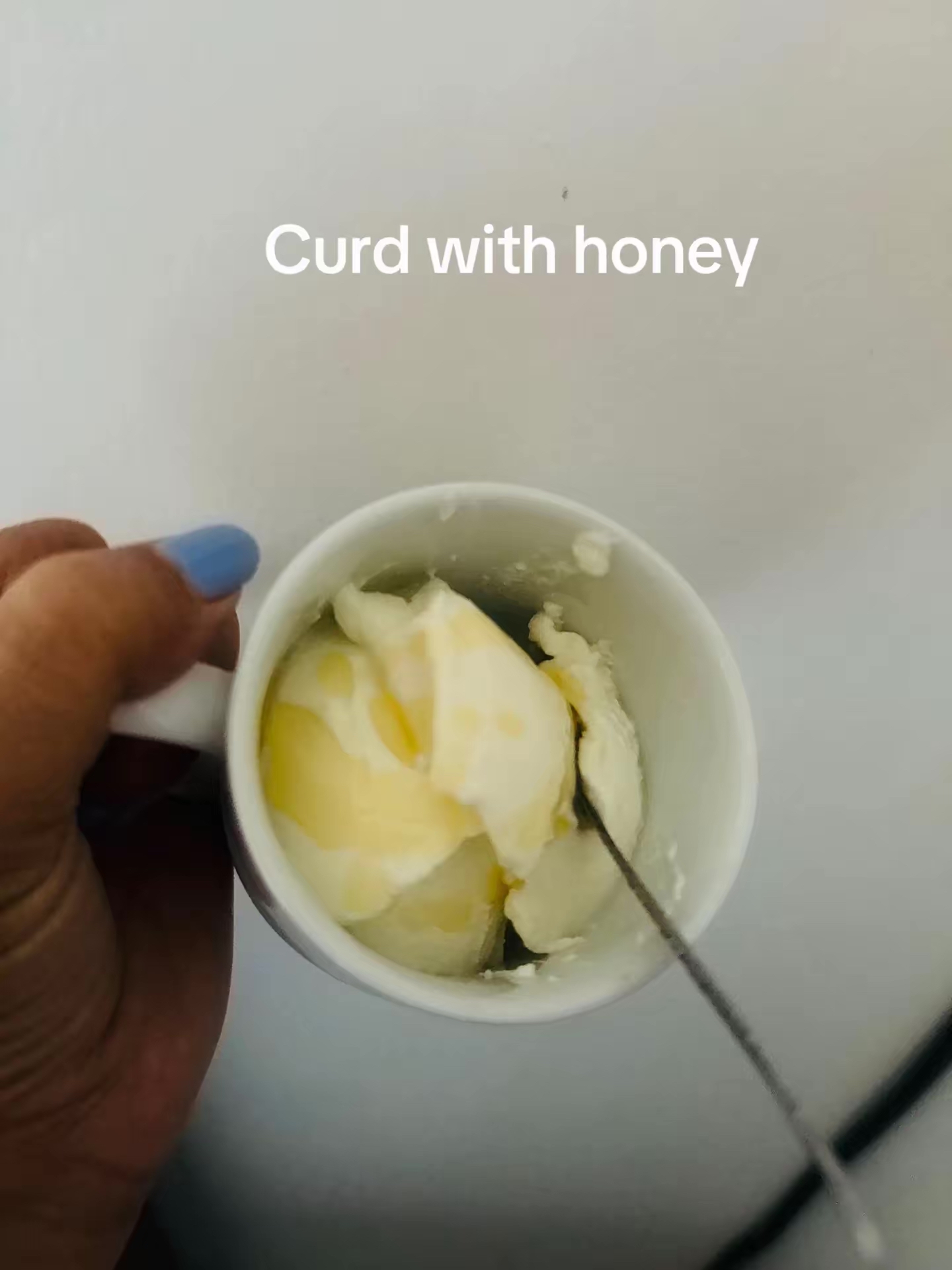 Curd with honey