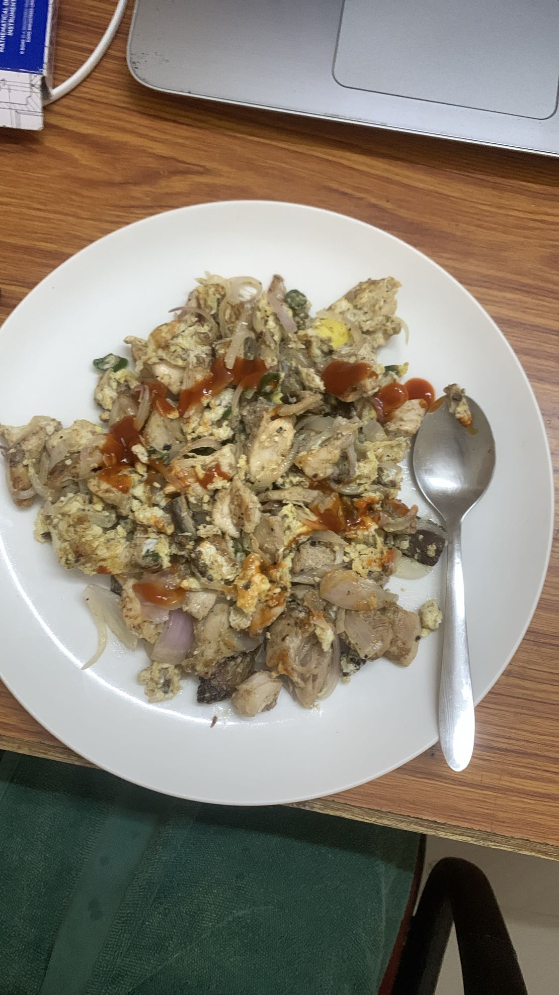 Chicken egg scramble