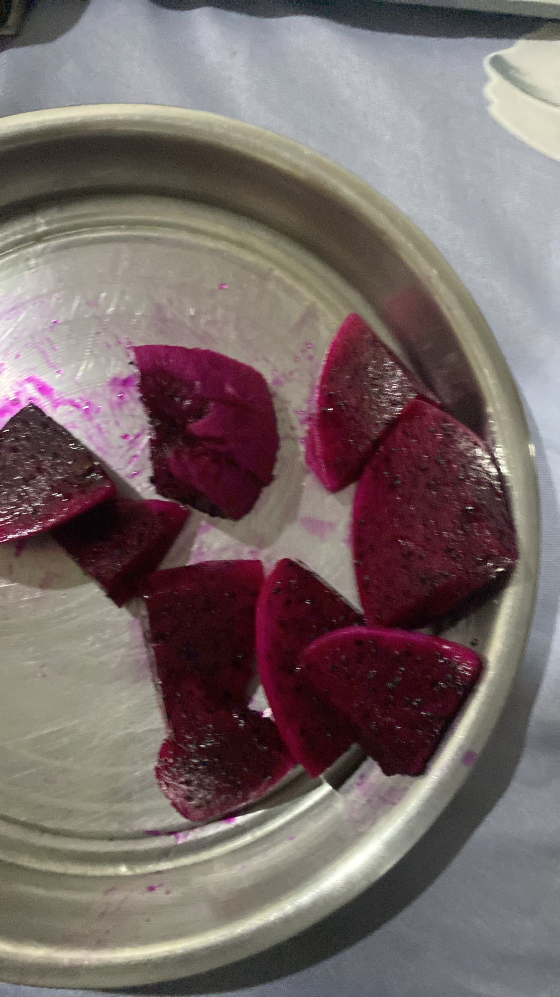 Sliced Dragon Fruit