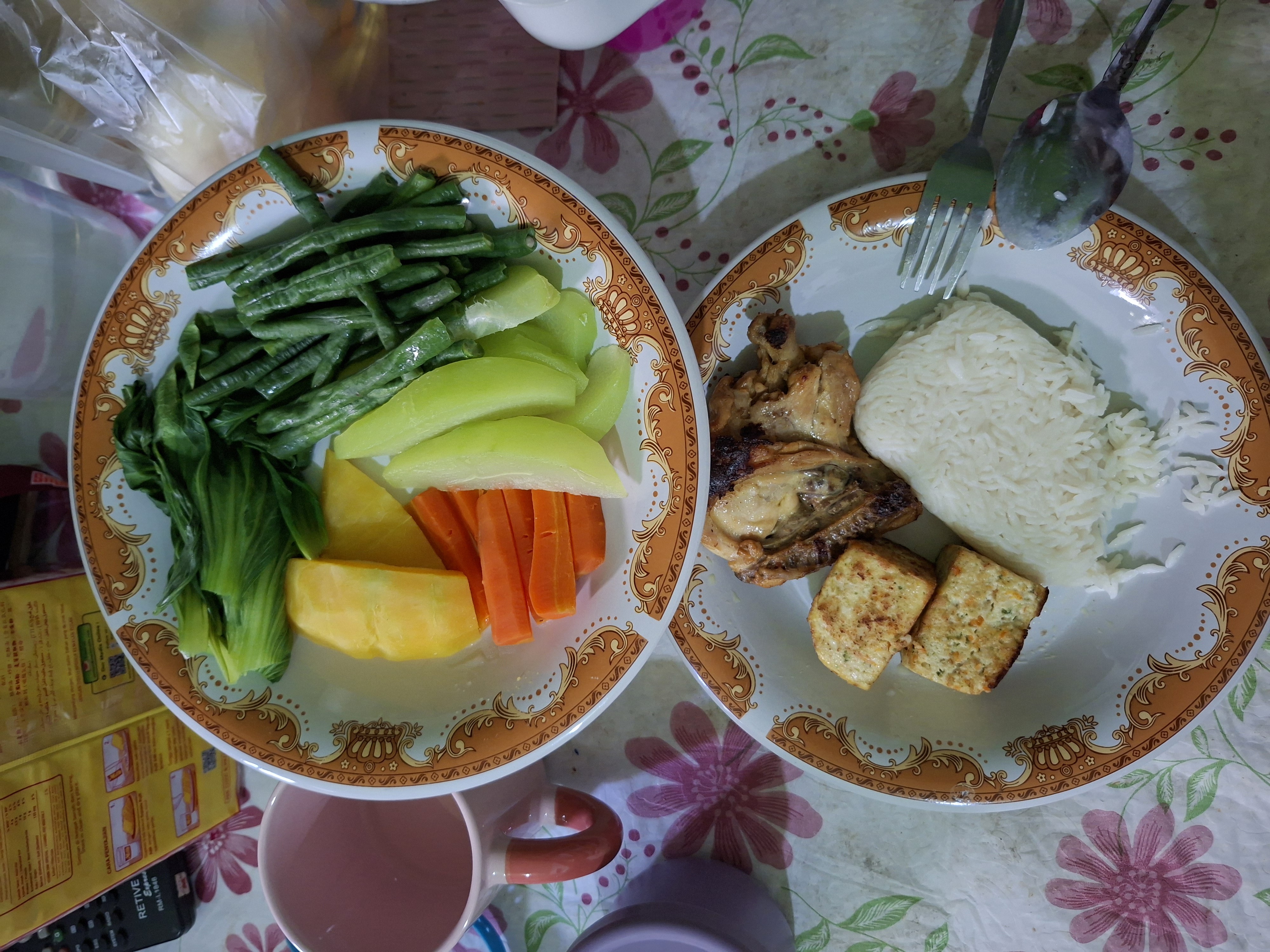 Grilled Chicken Veggie Plate