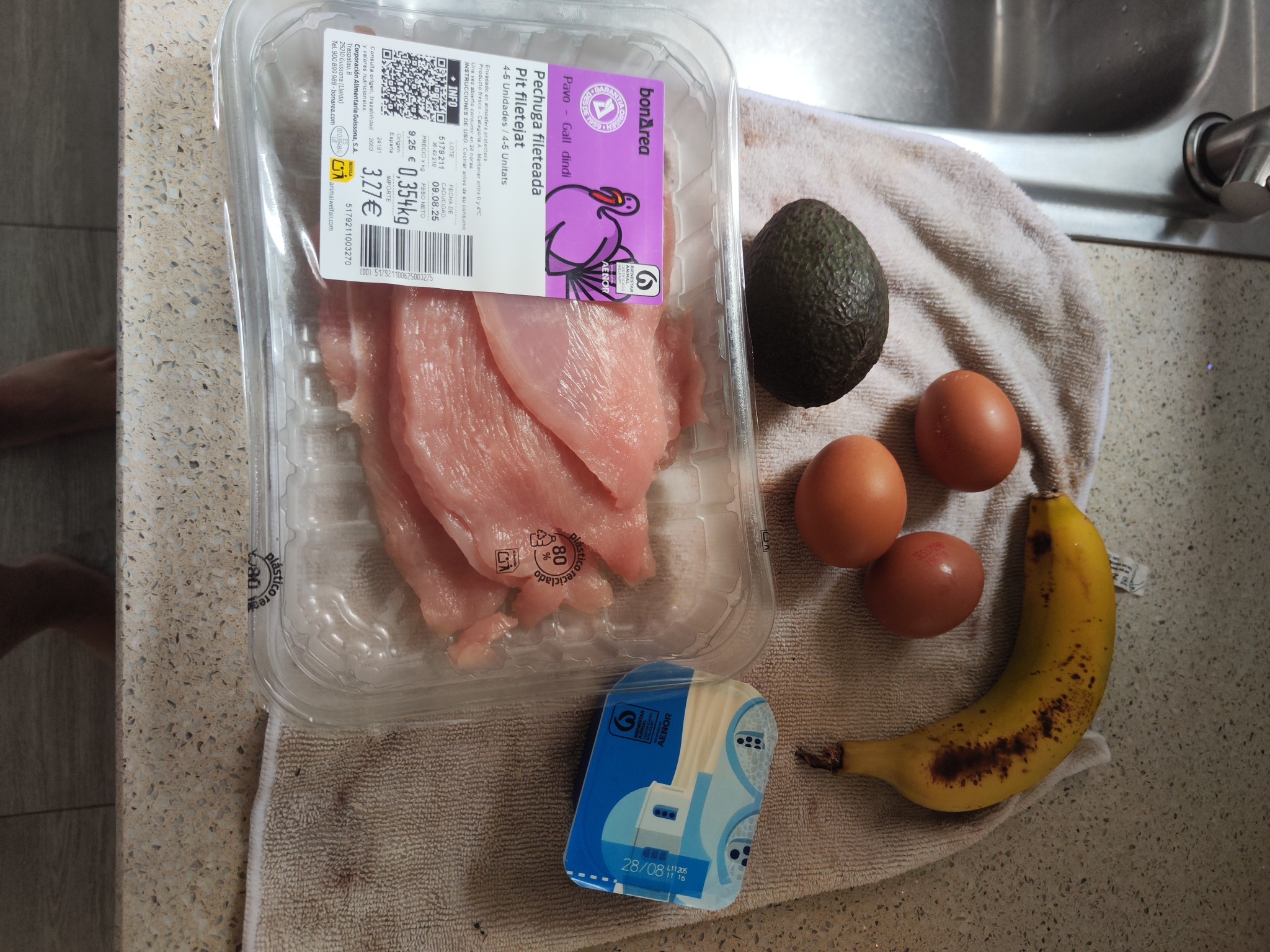 Comida proteica variada