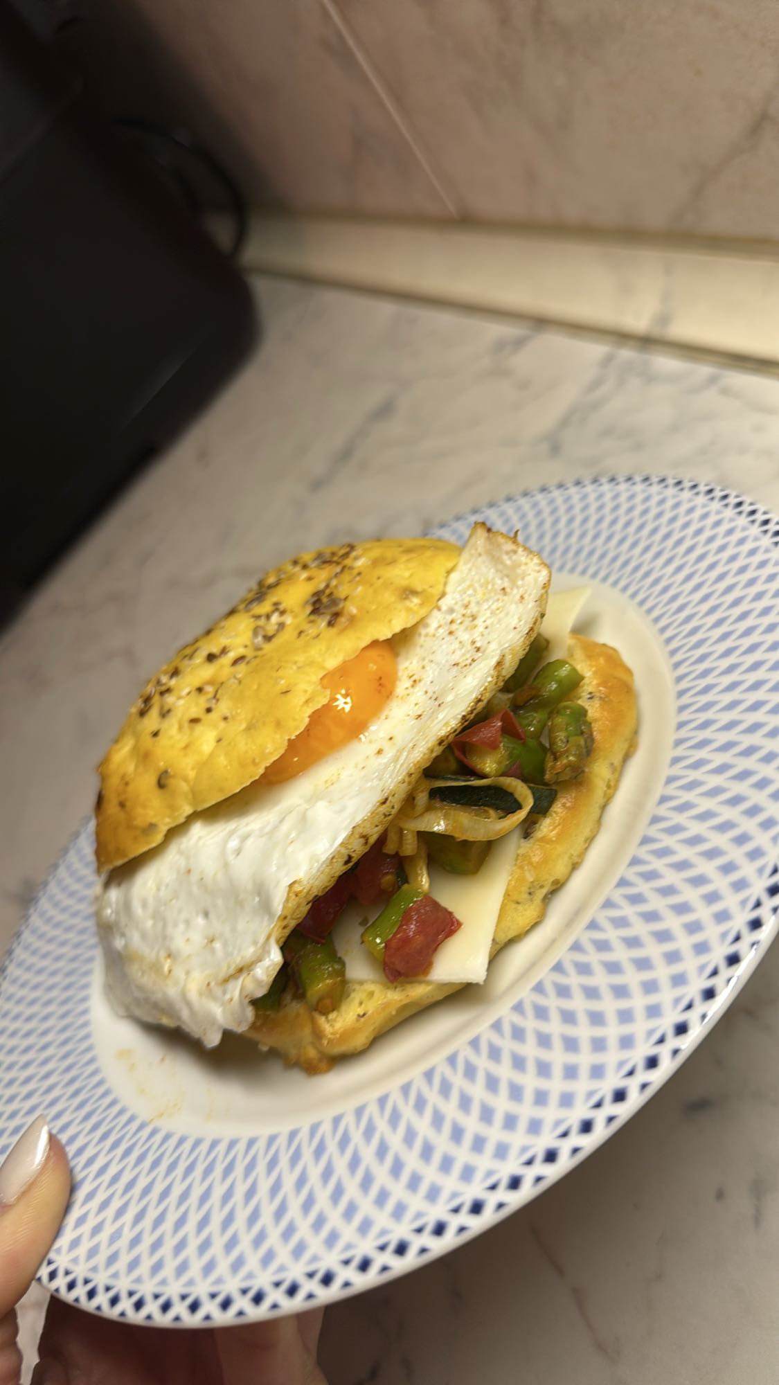 Egg Veggie Sandwich