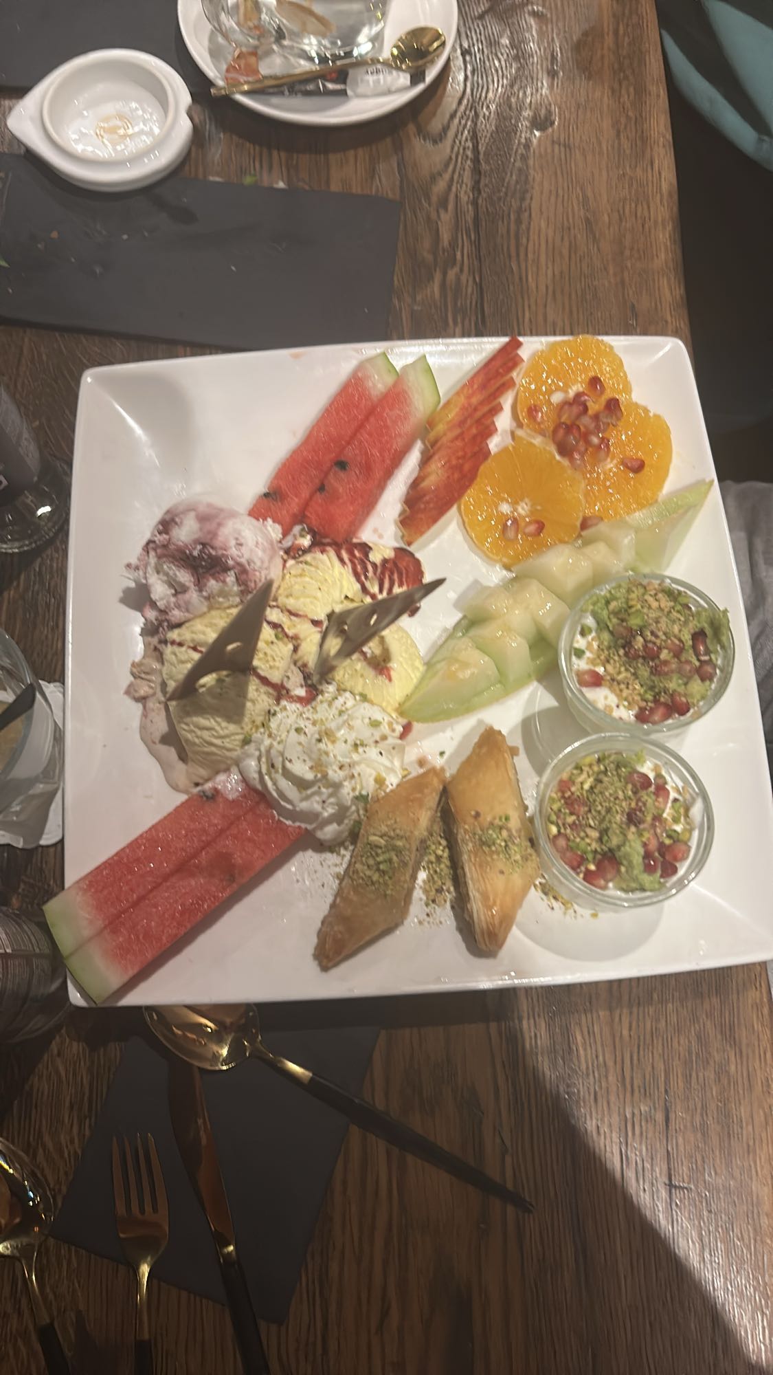 Fruit en dessert mix