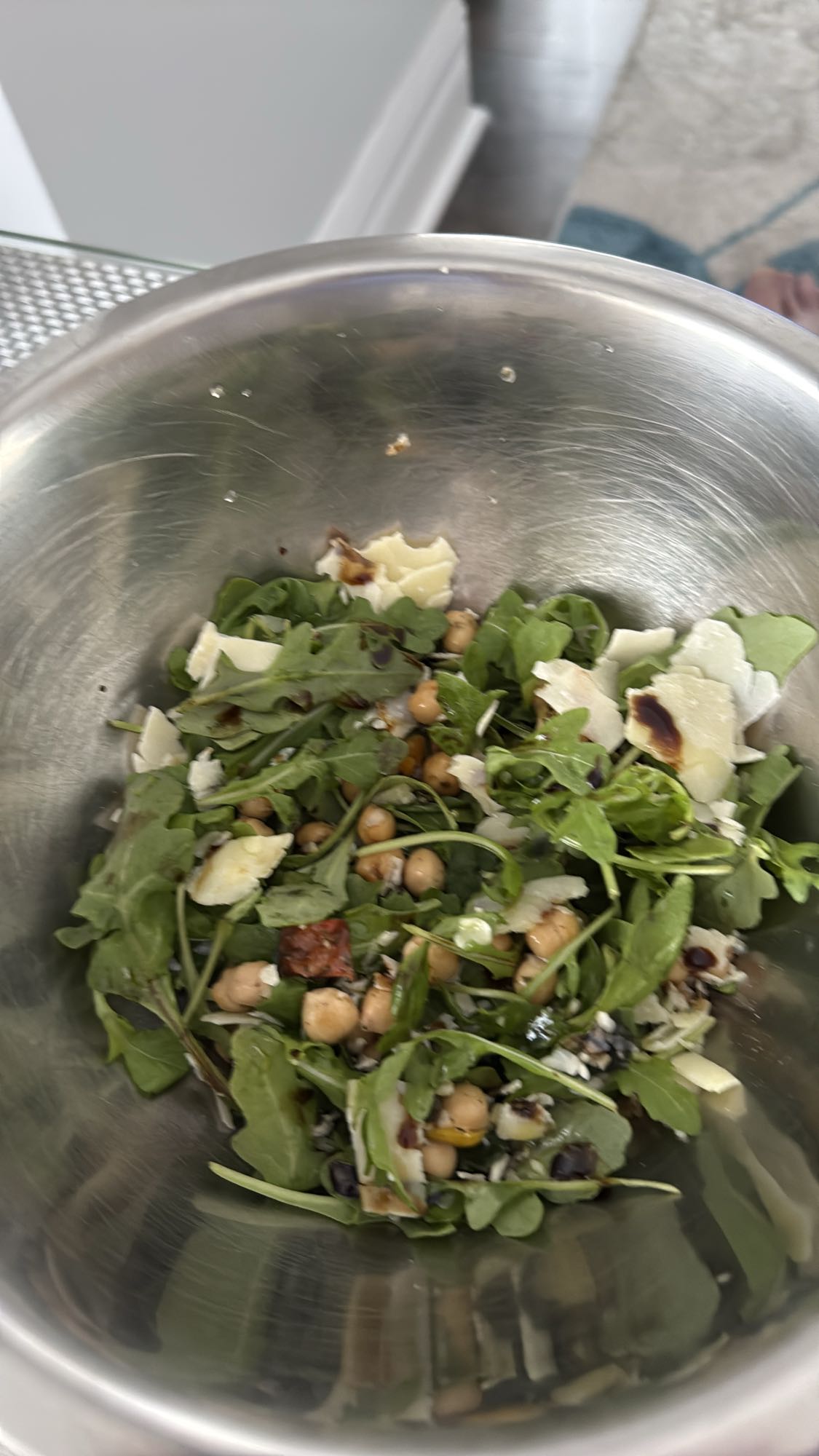 Salade pois chiches roquette