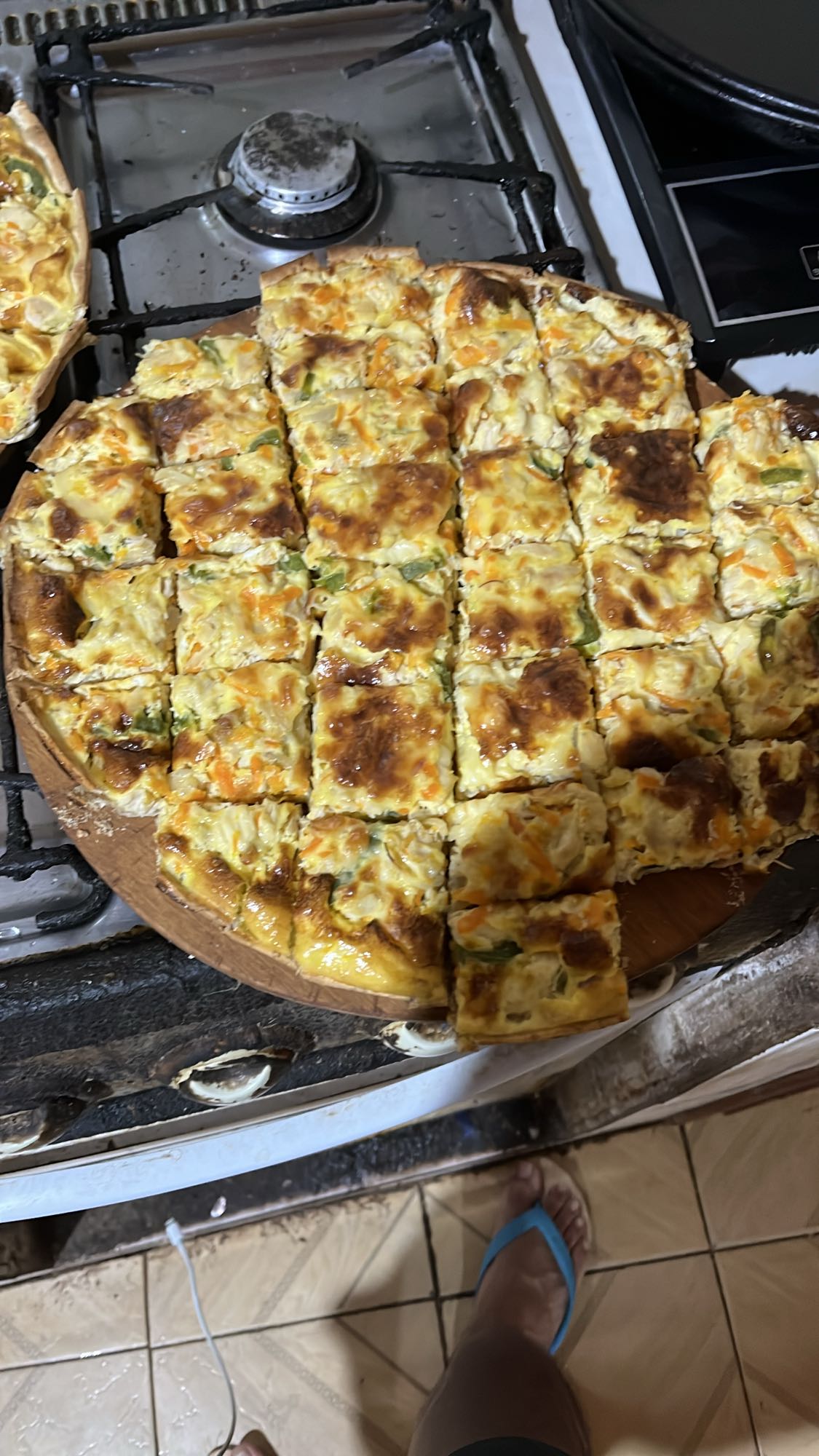 pastel de verduras y queso