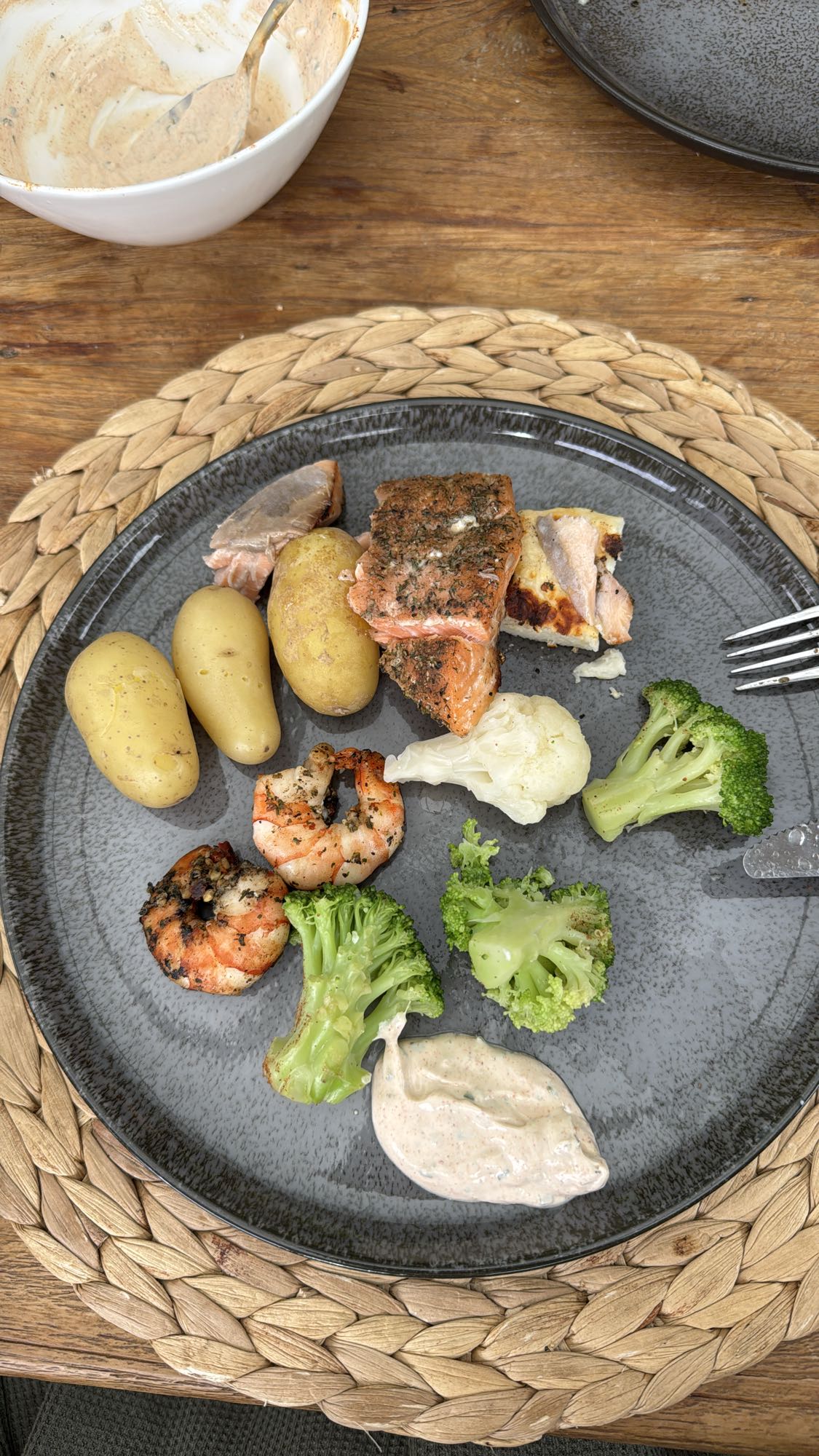 Gegrillter Lachs Teller