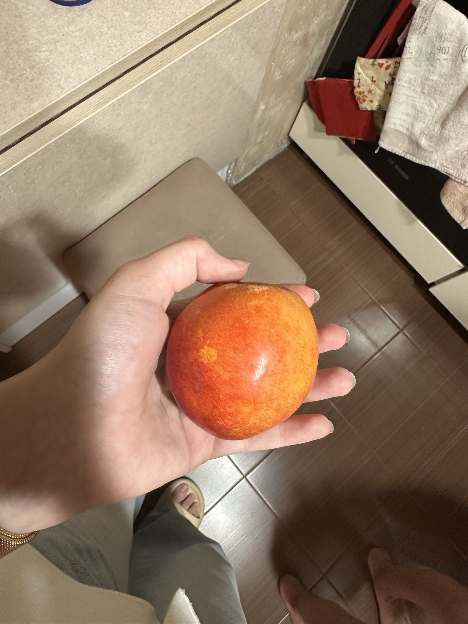 Fresh nectarine snack