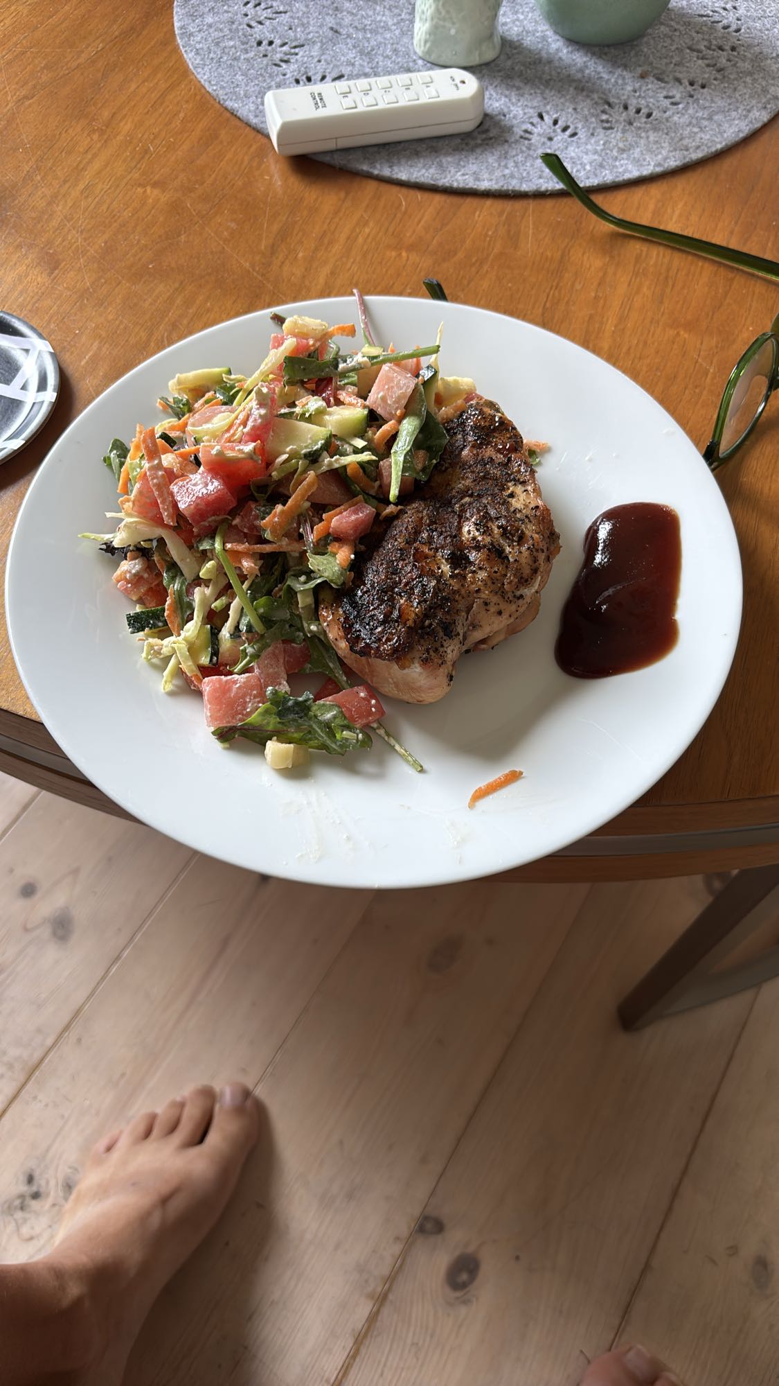 Grillad kyckling med sallad