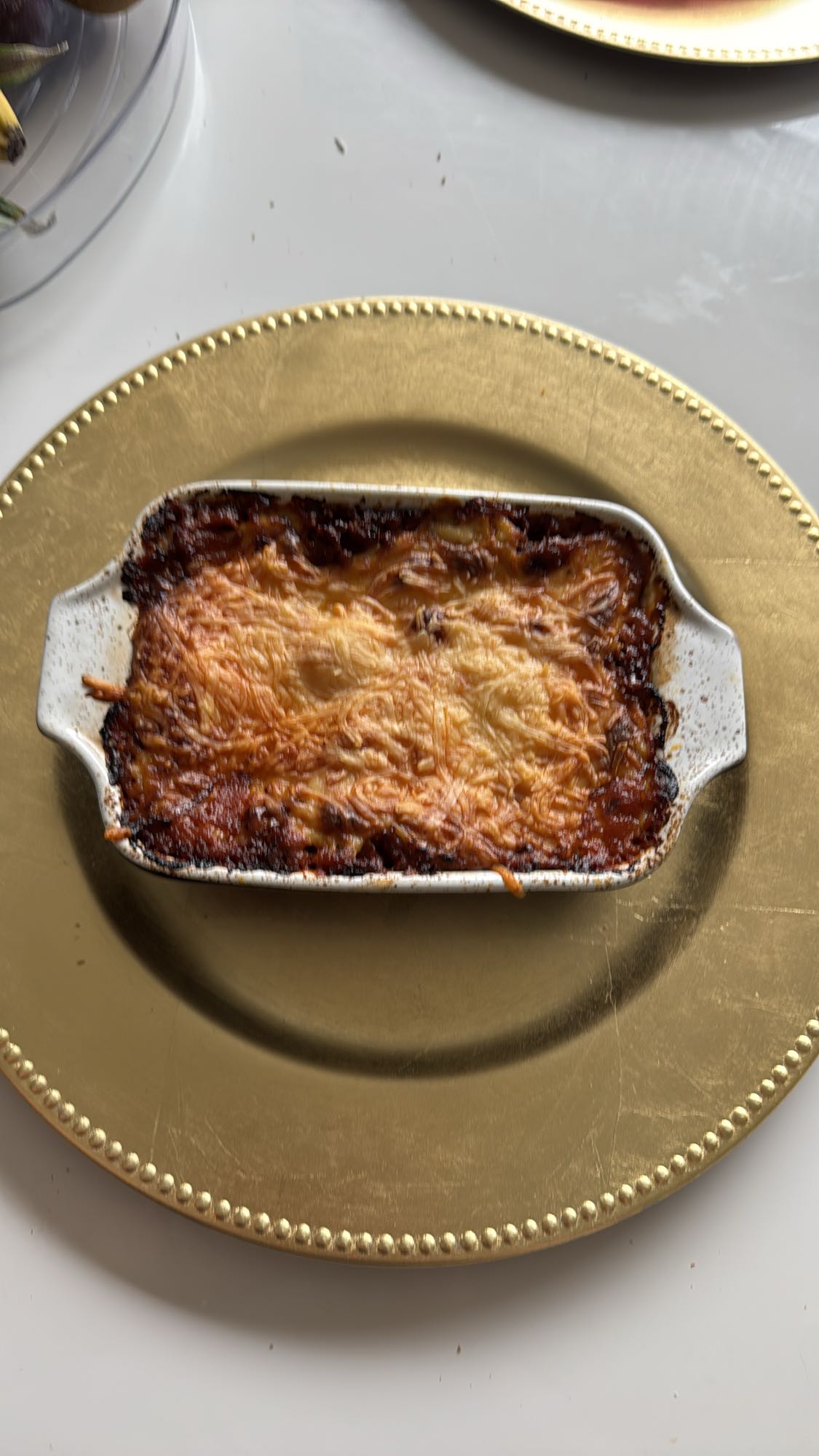 Kleine lasagne schaal