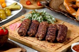 كباب مع خضار