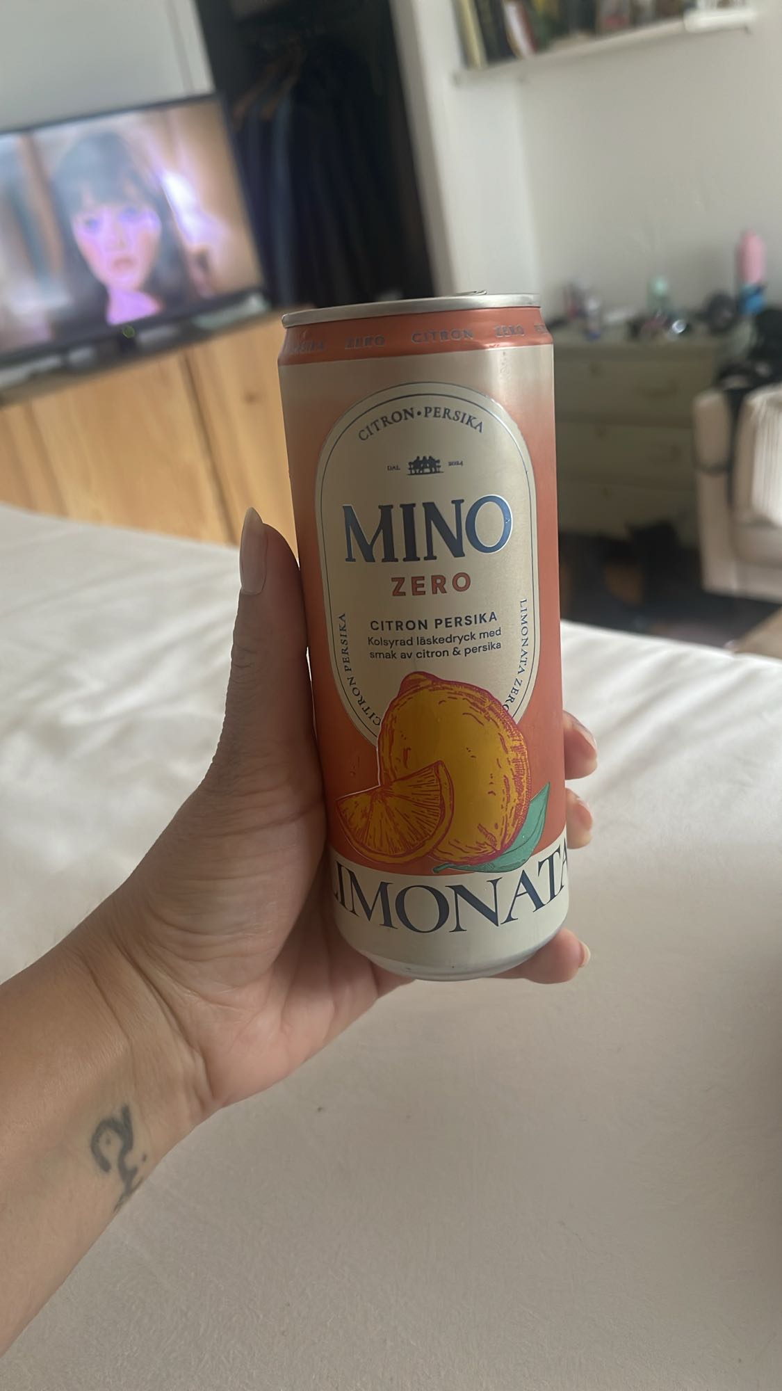 Citron persika läsk