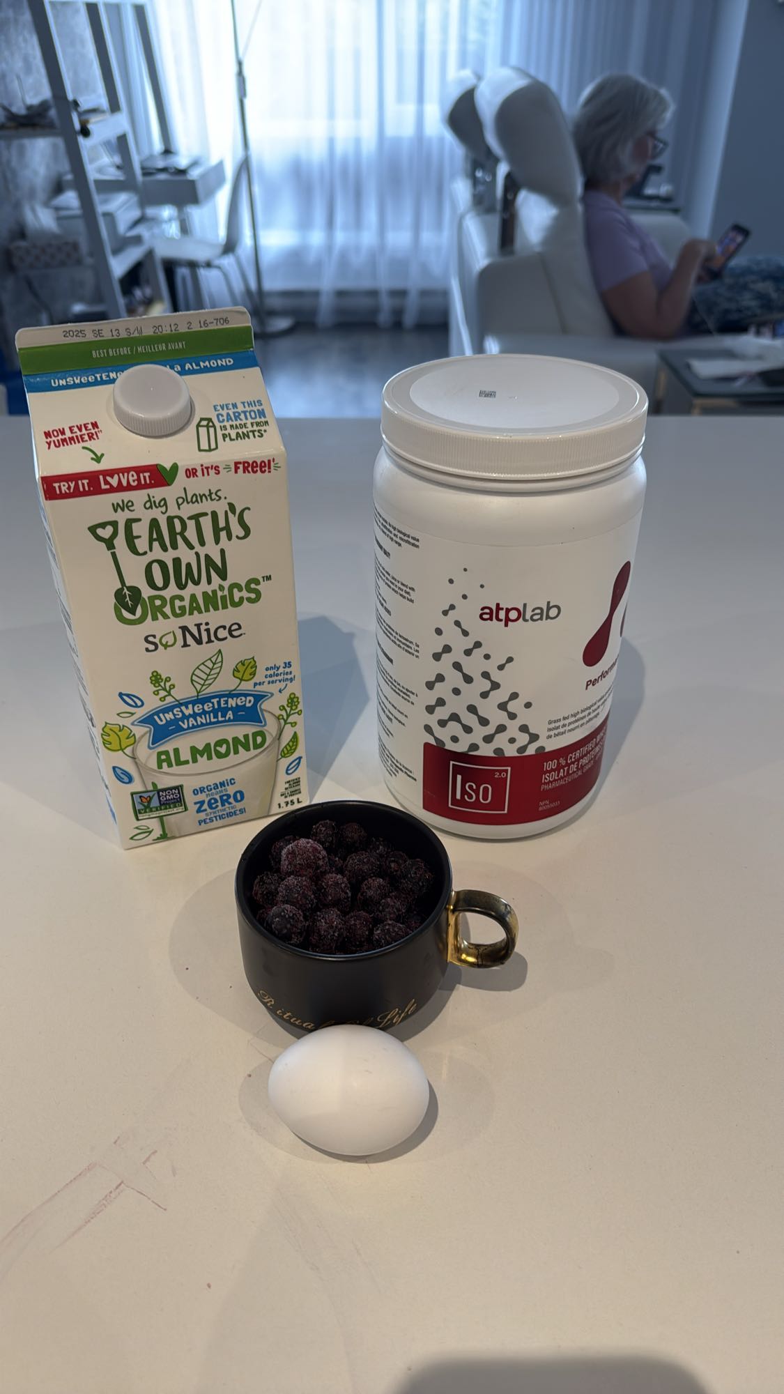 Smoothie protéiné aux bleuets