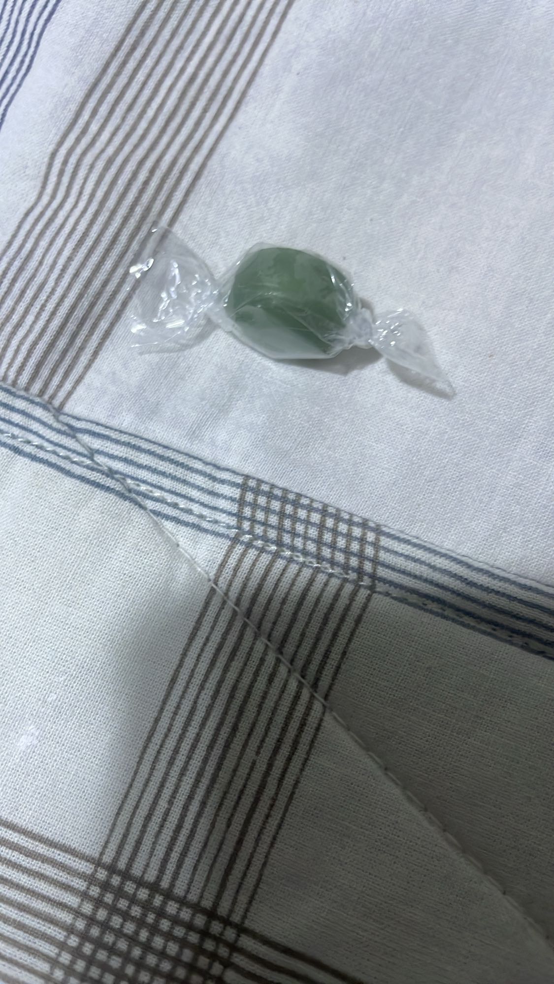 Green hard candy