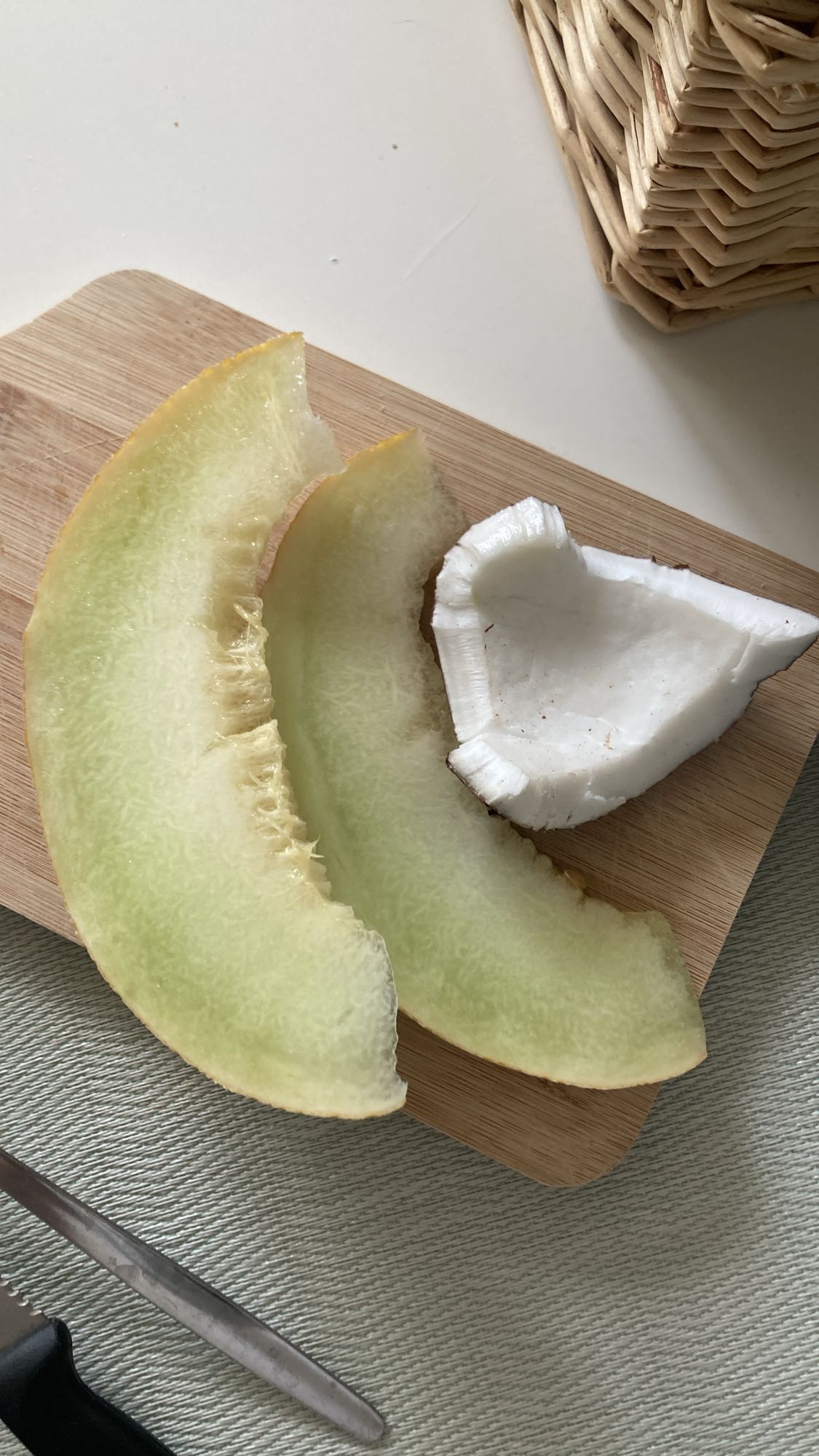 Melon and Coconut Slices