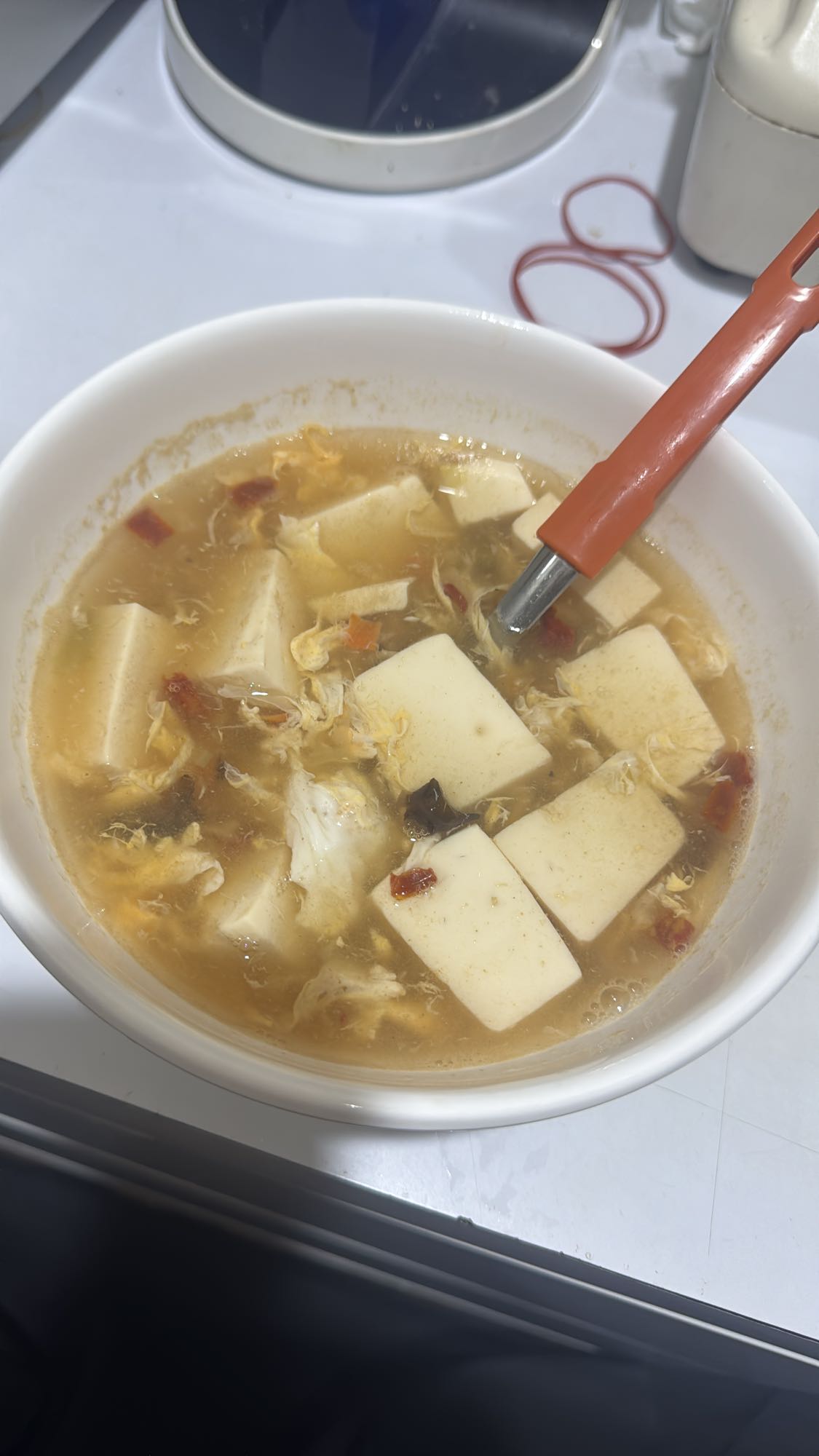 Tofu Egg Soup