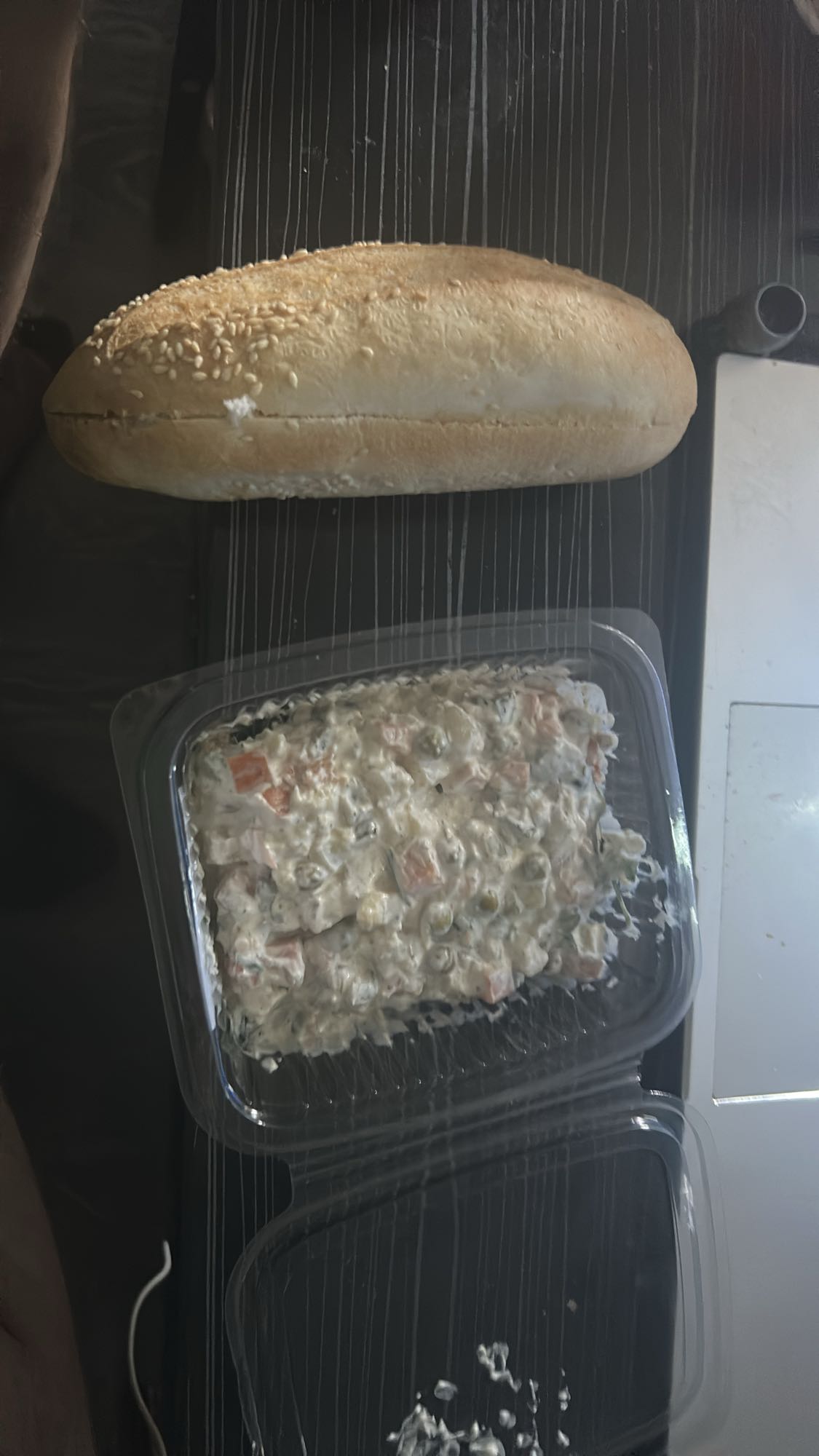 Bread with Russian Salad