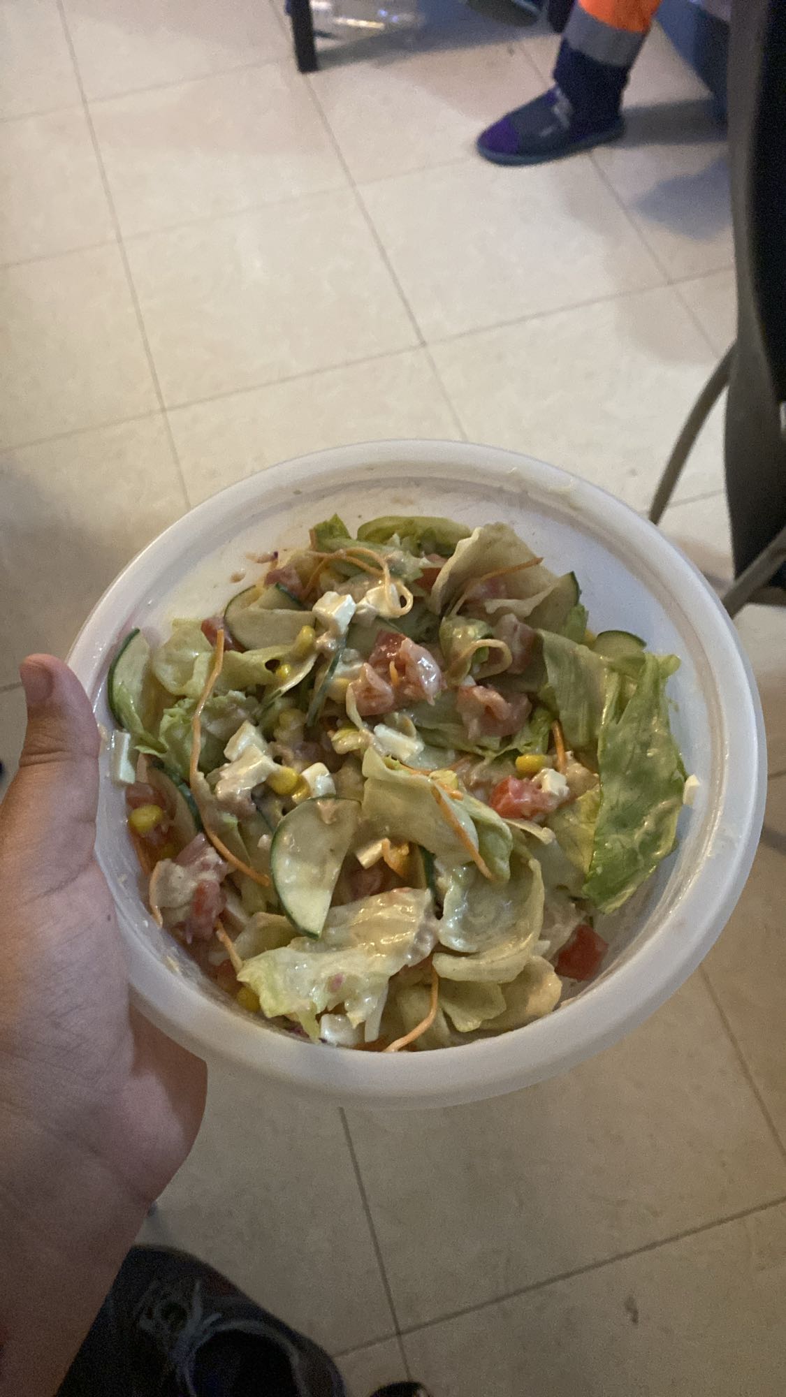 ensalada mixta con aderezo