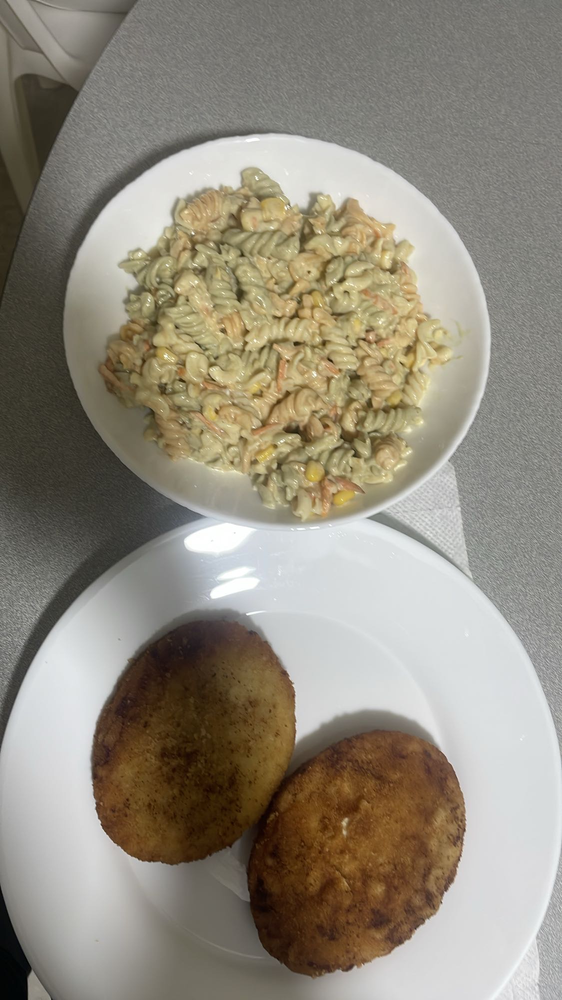 Pasta Salad & Patties