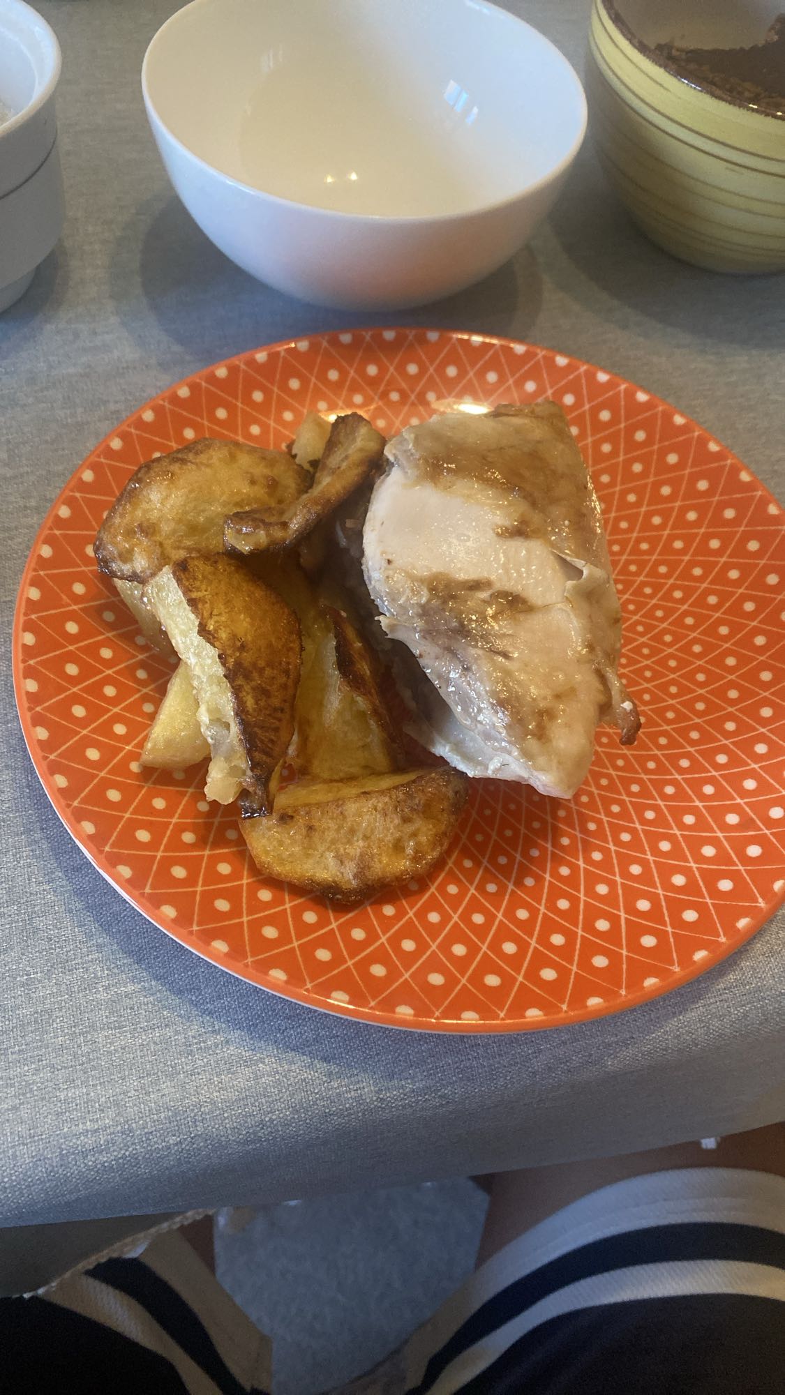 курица с картофелем