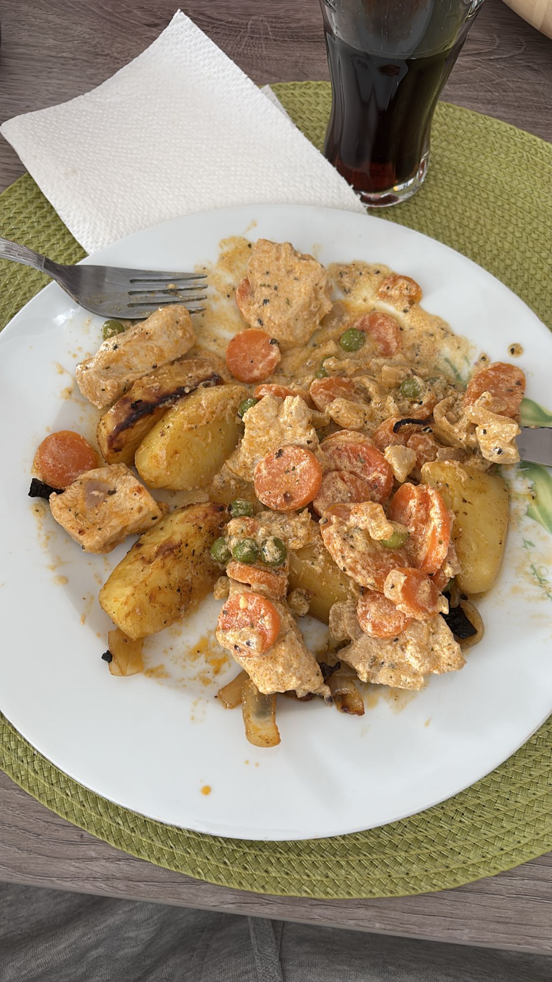 Hähnchen mit Gemüse