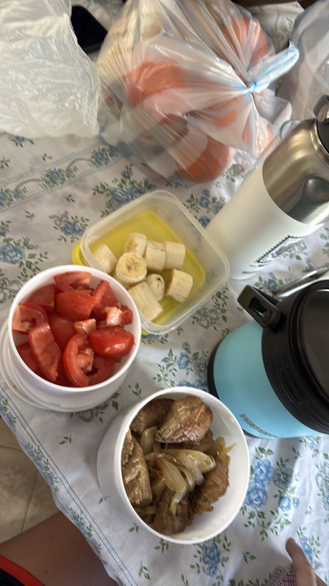 almuerzo con plátano