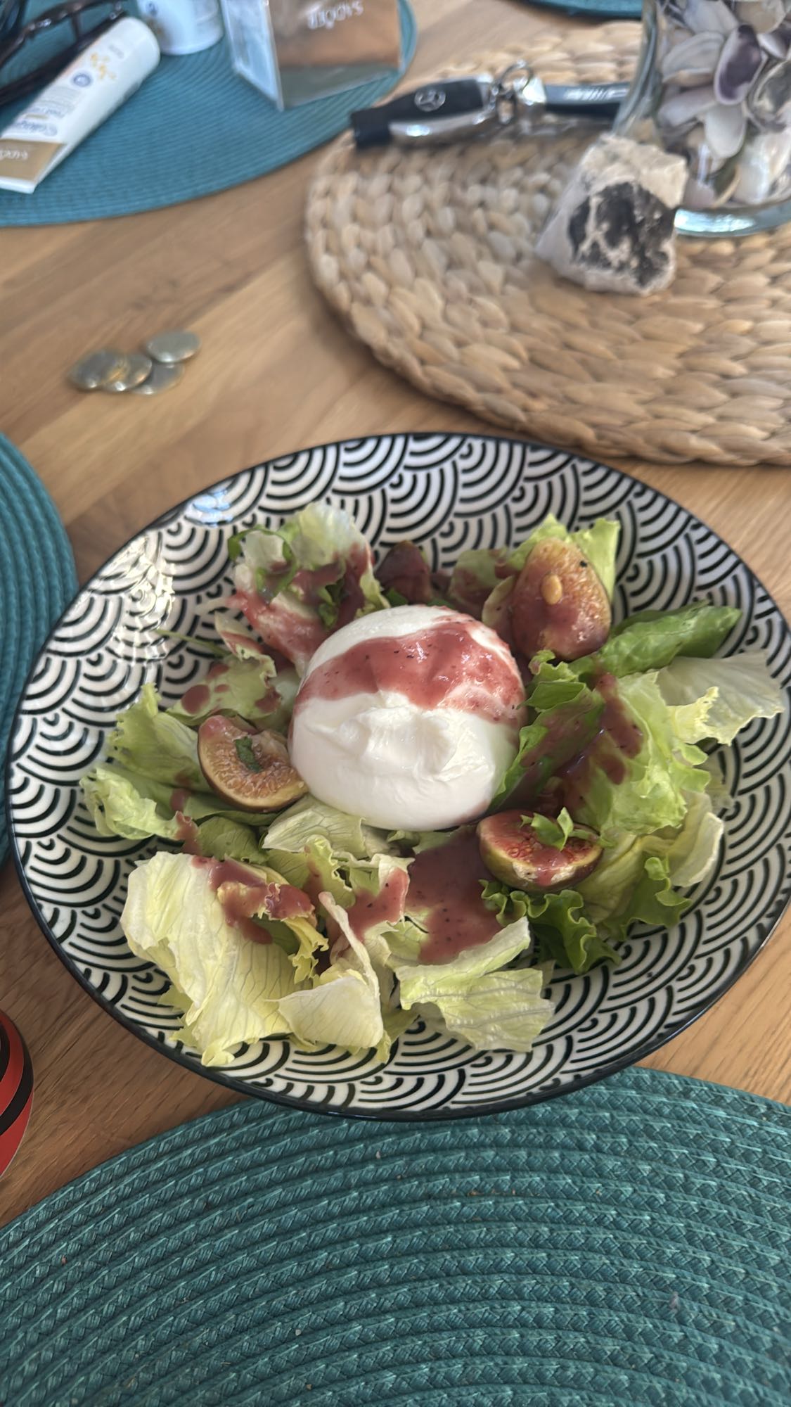 Burrata salade met vijgen