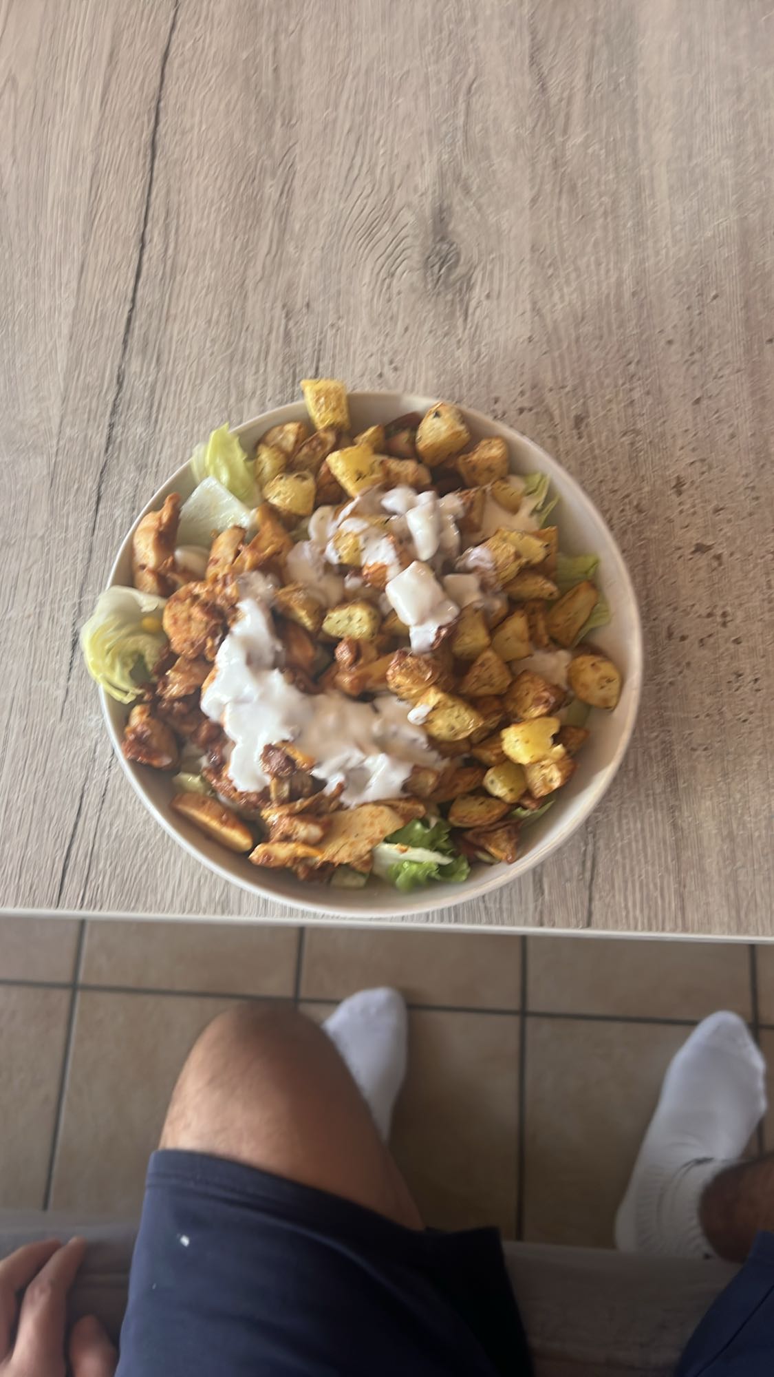 Kip aardappel salade