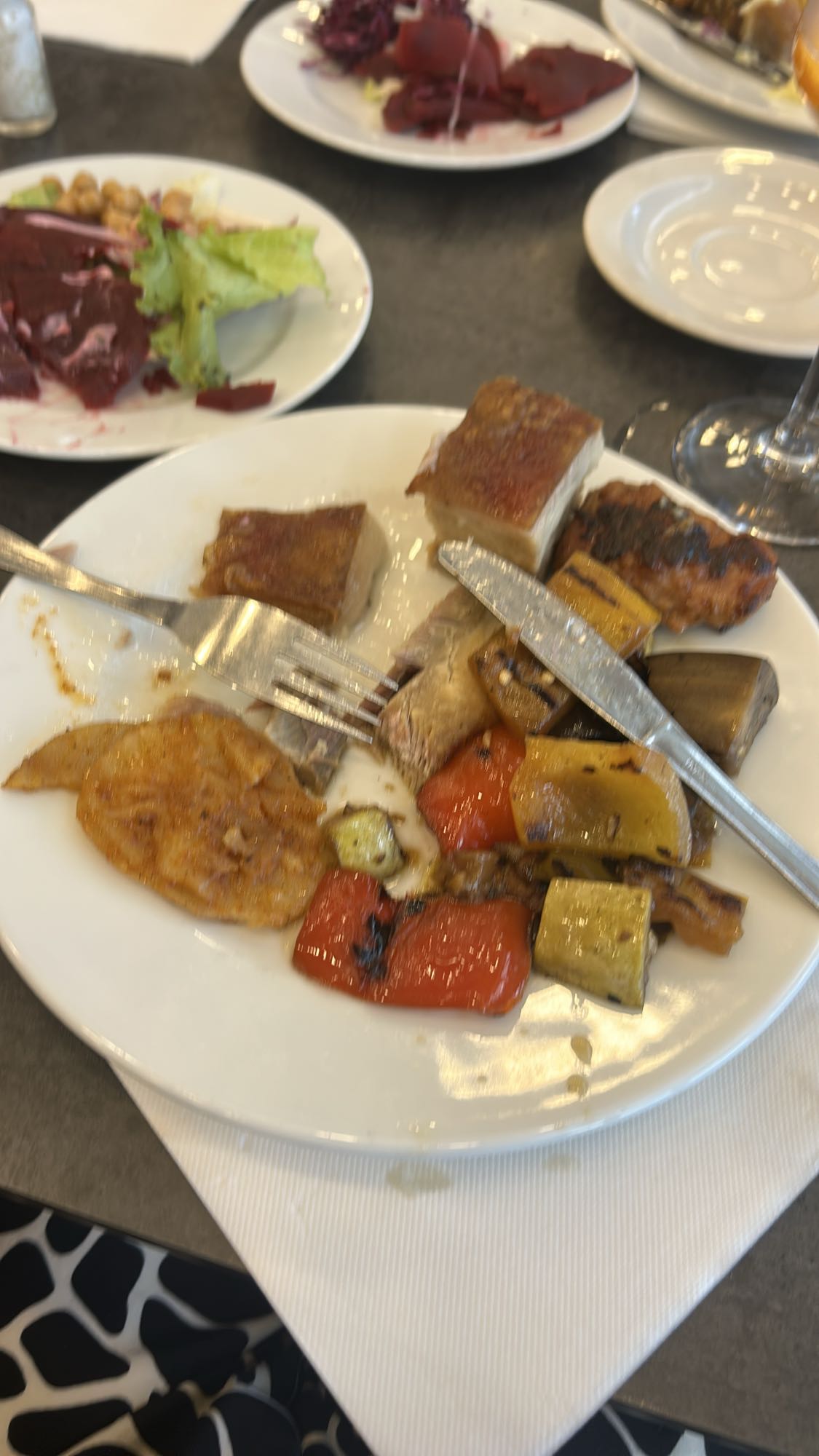 Pieczone warzywa i mięso