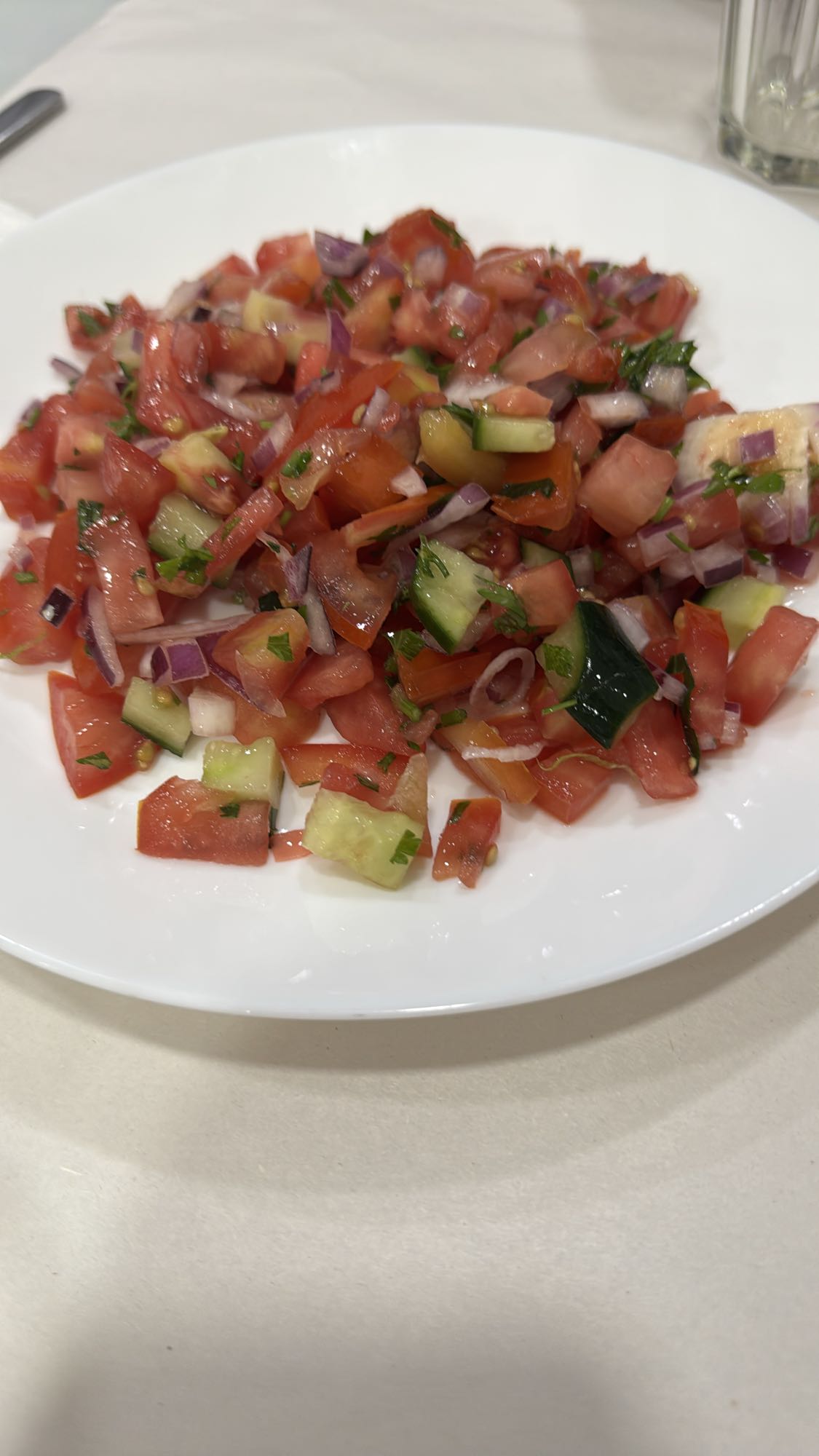 salade fraîche de légumes