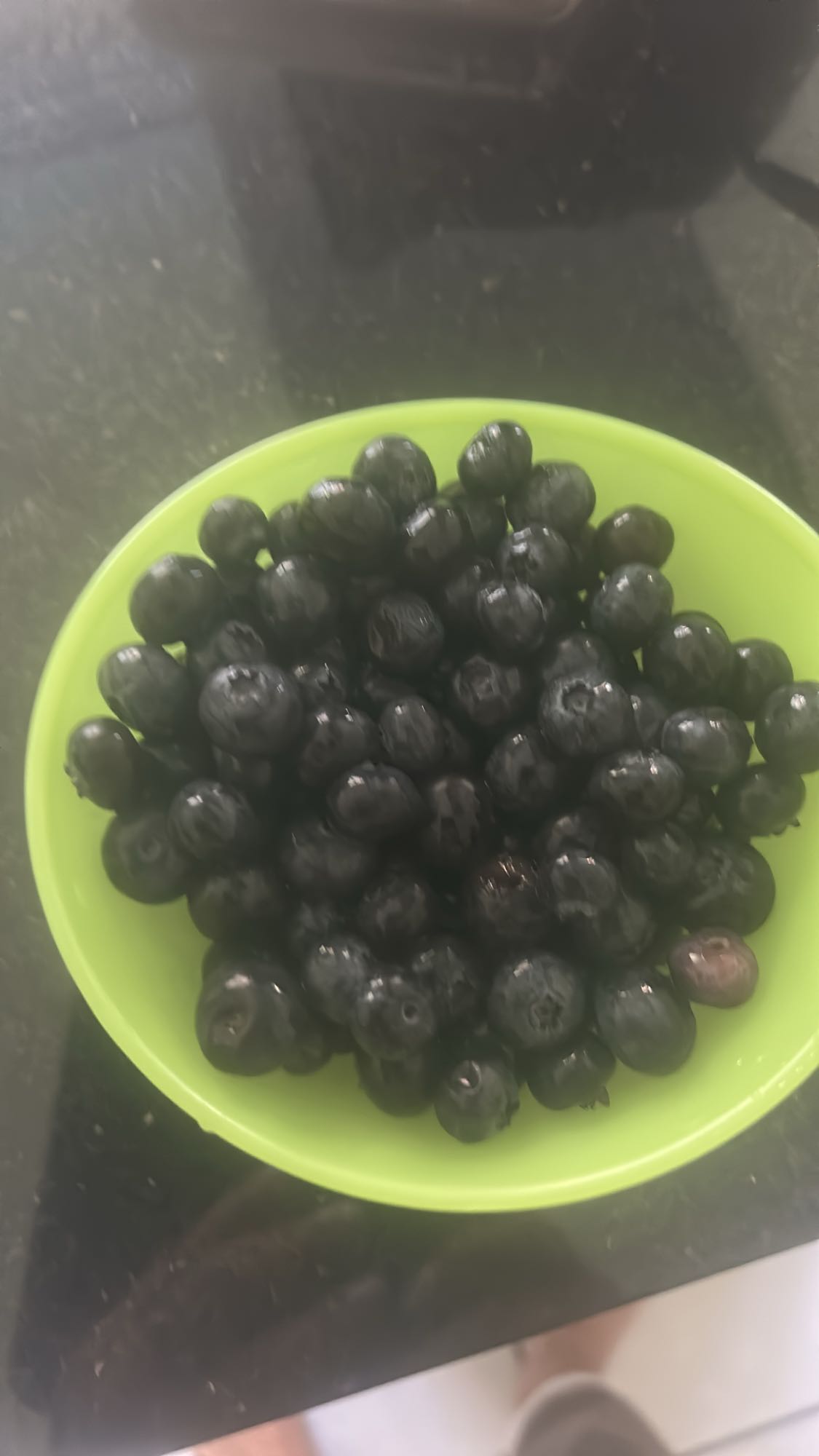 Schüssel Blaubeeren