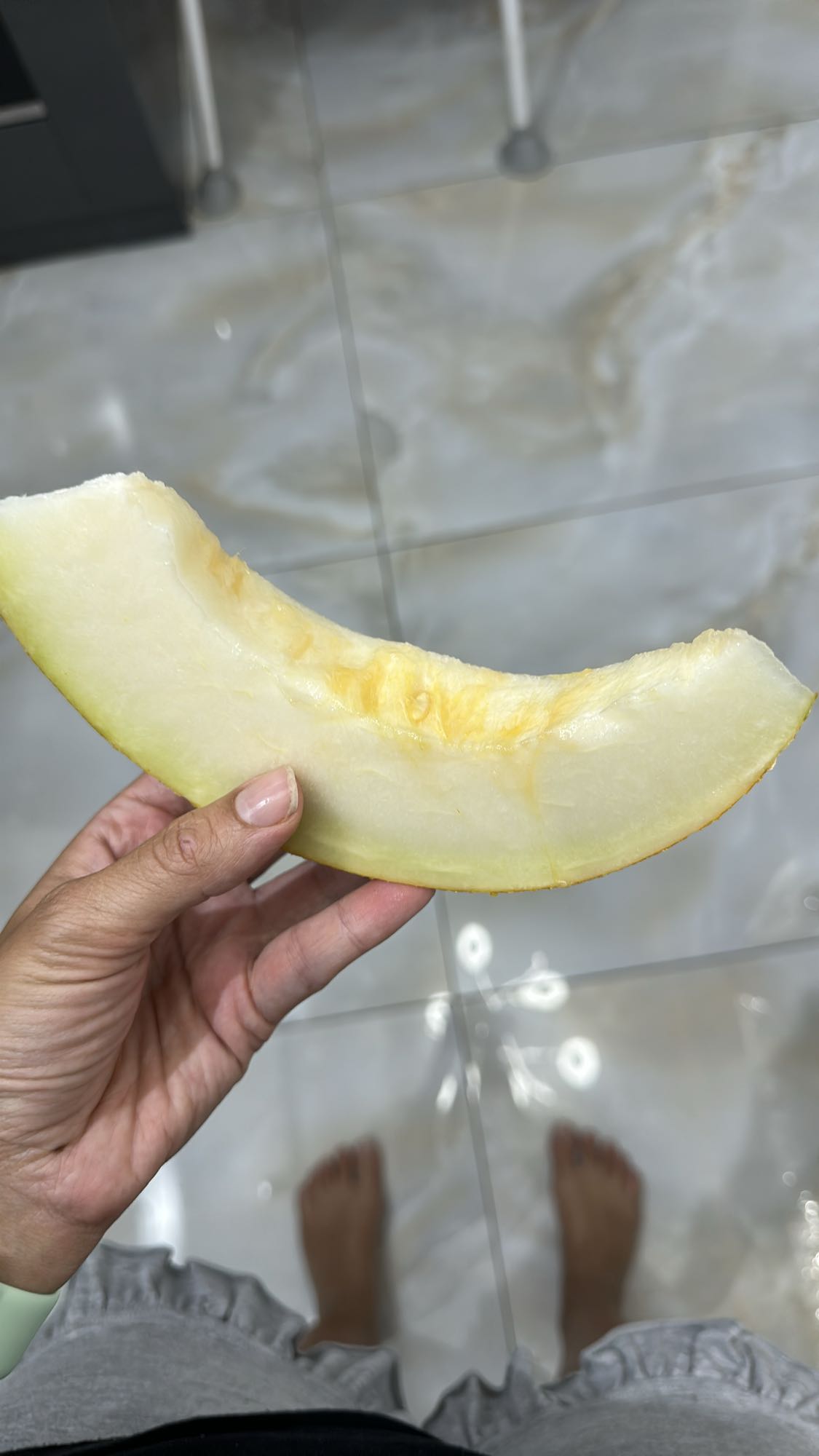 Honeydew melon slice