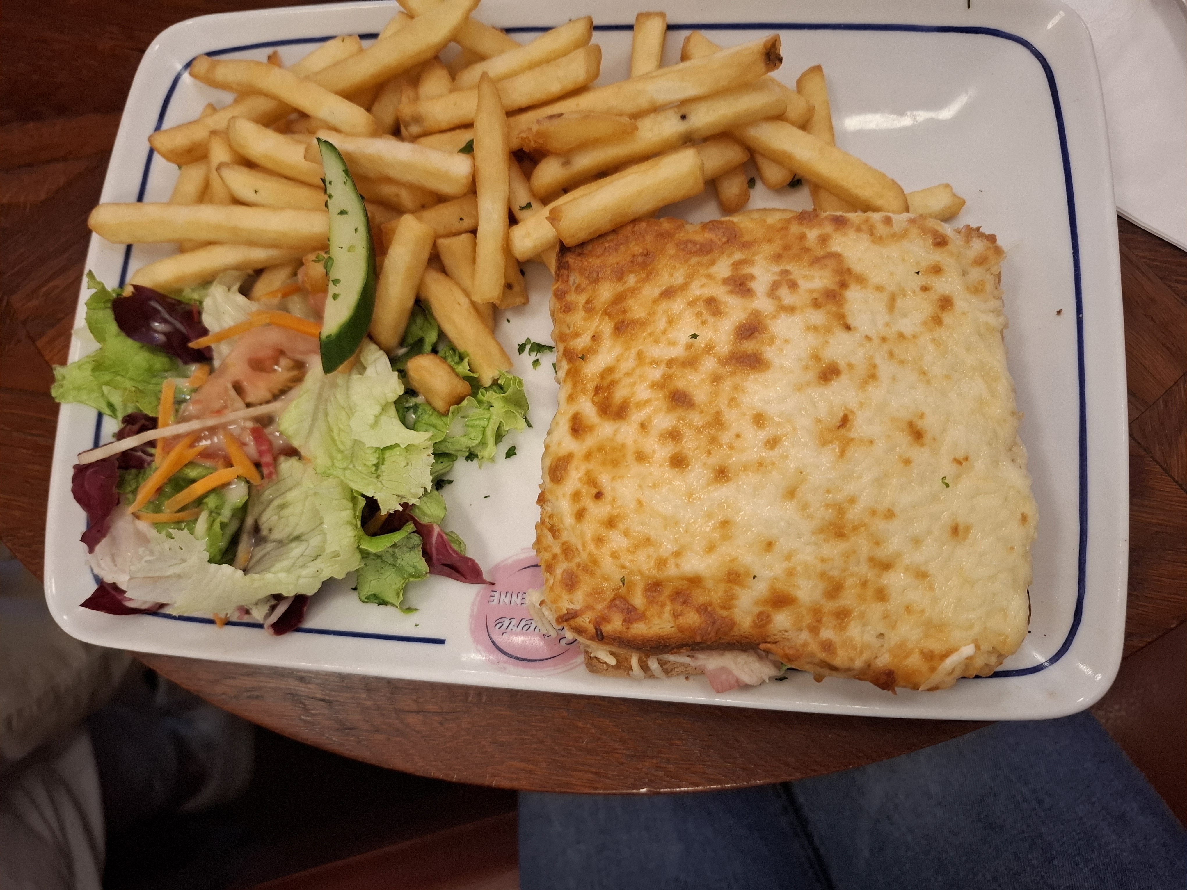 Croque Monsieur with fries