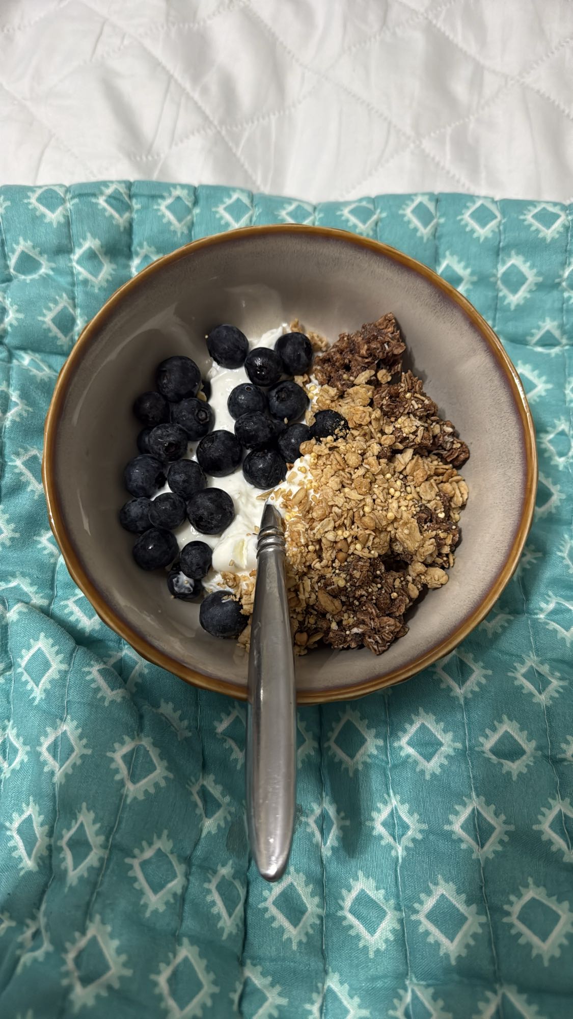 Iaurt cu afine și granola