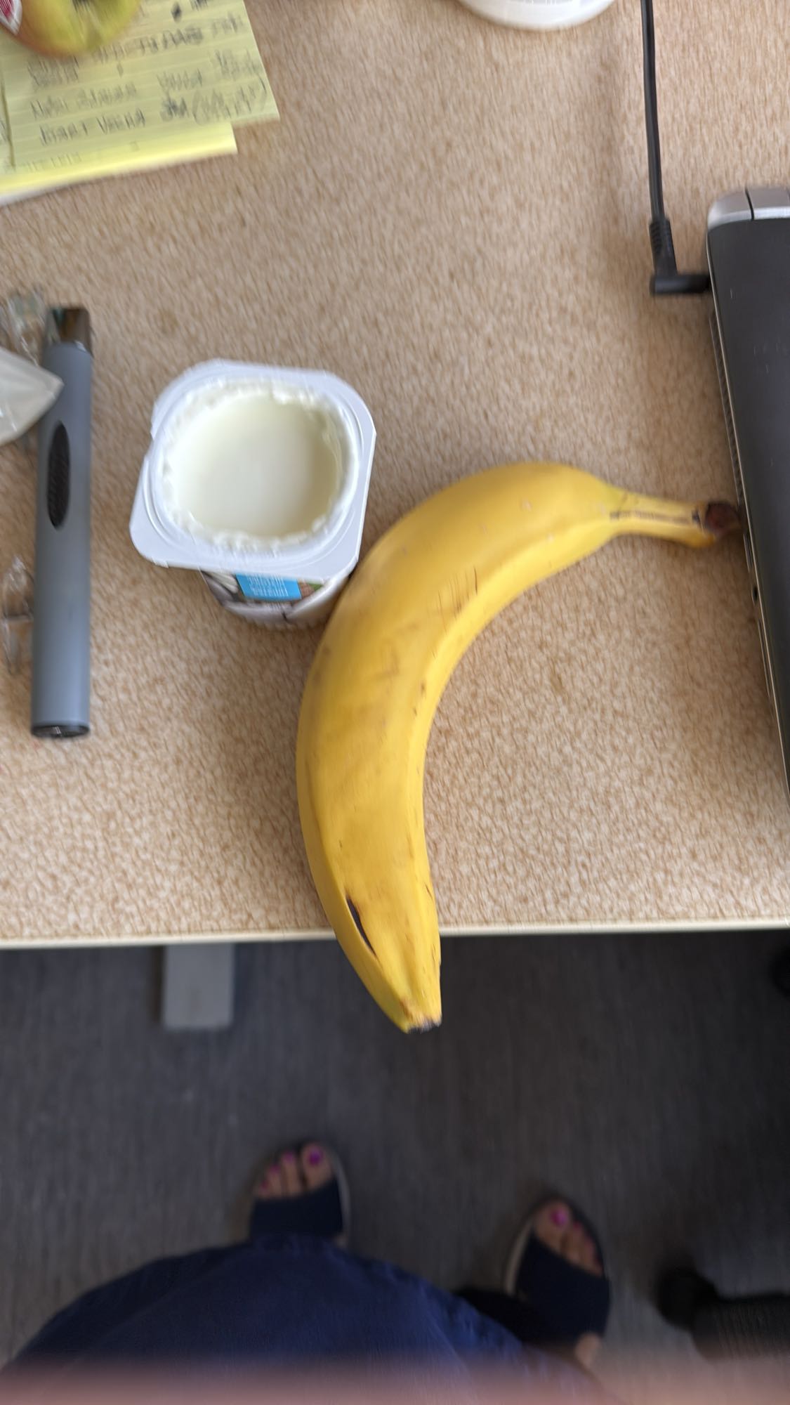 Banan och yoghurt