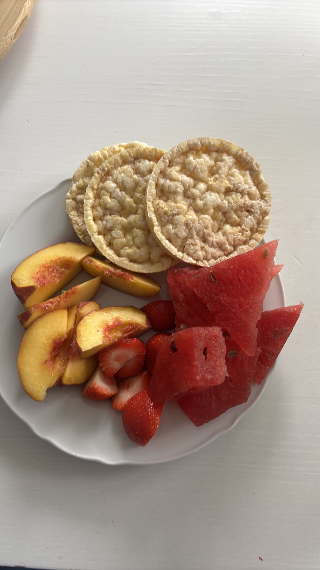 Früchte & Reiswaffeln