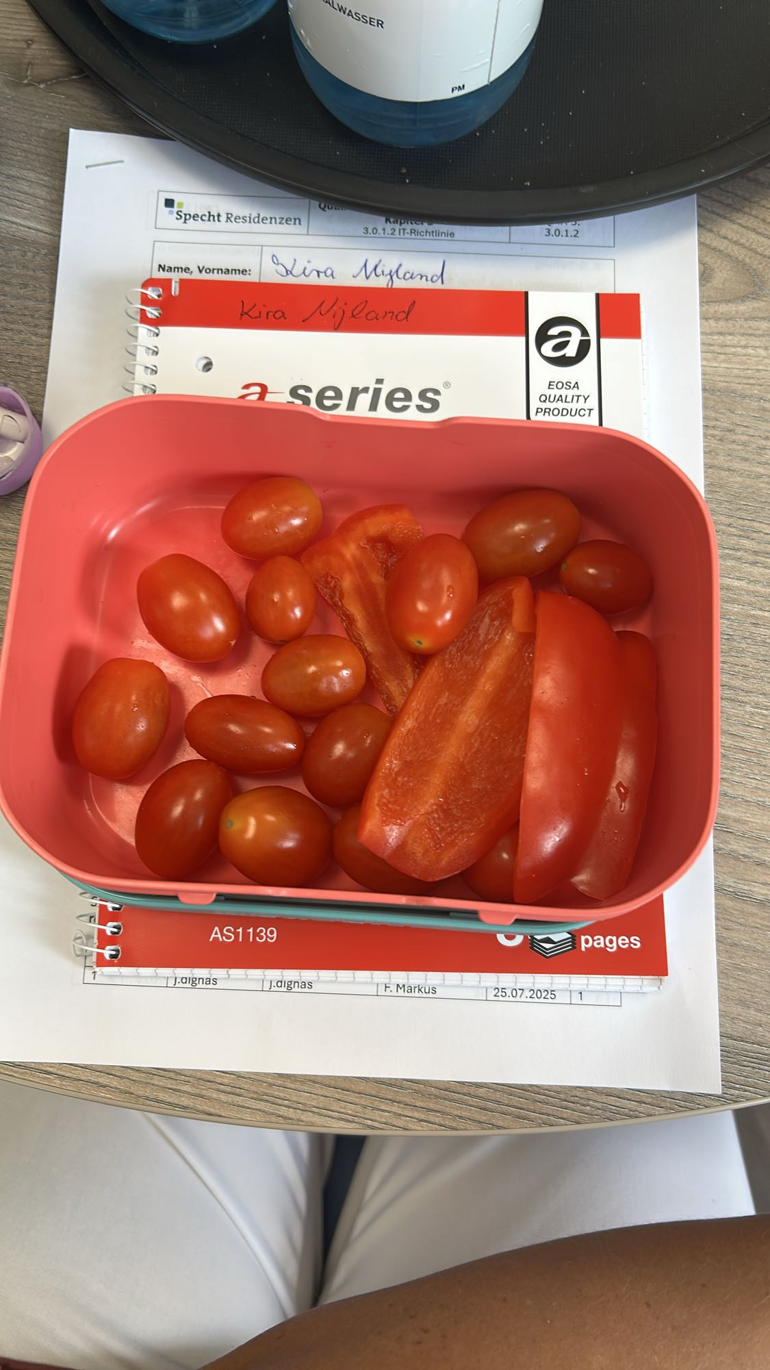 Tomaten und Paprika Snack