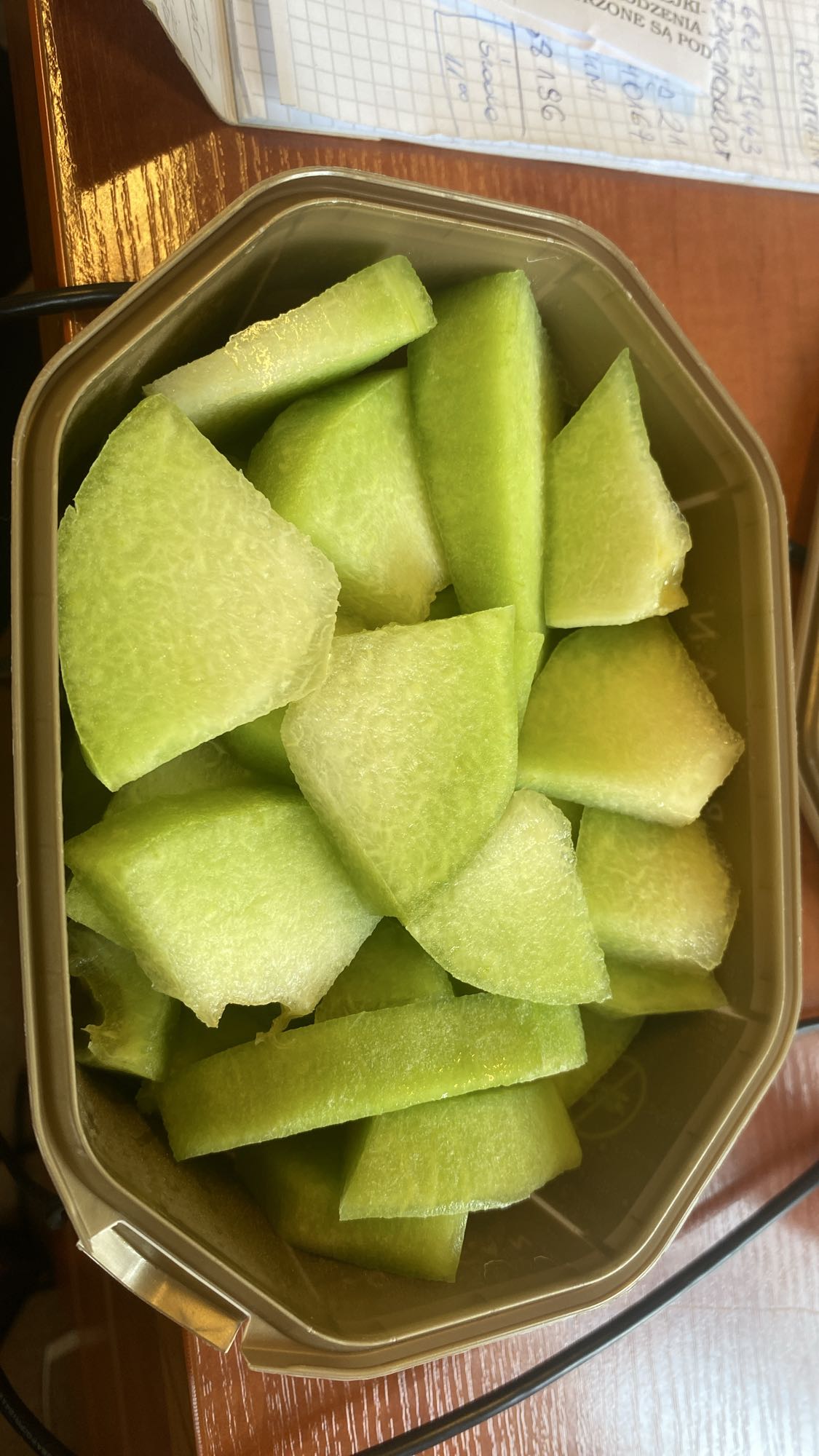 Pokrojony melon miodowy