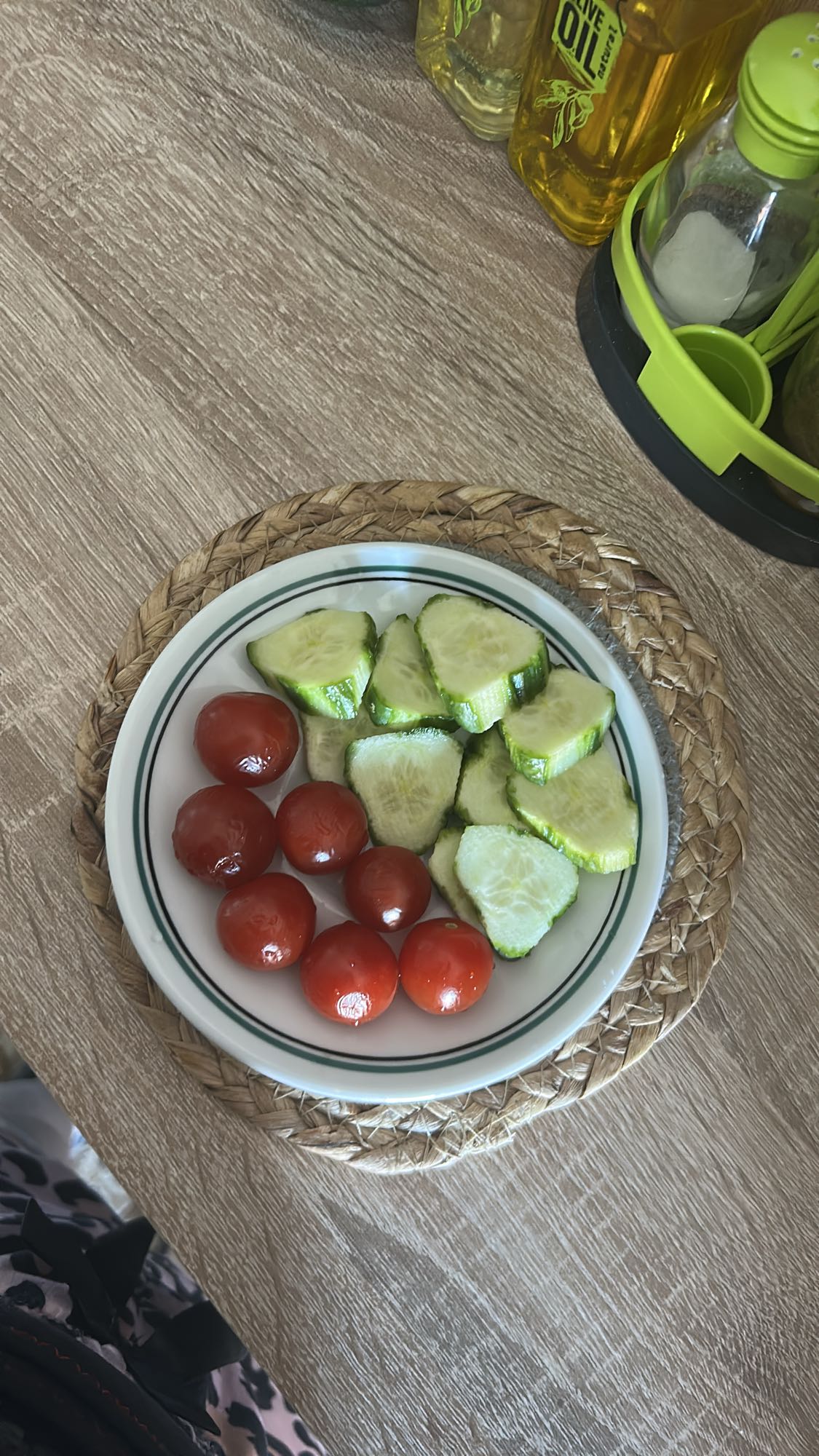 Salade concombre tomate
