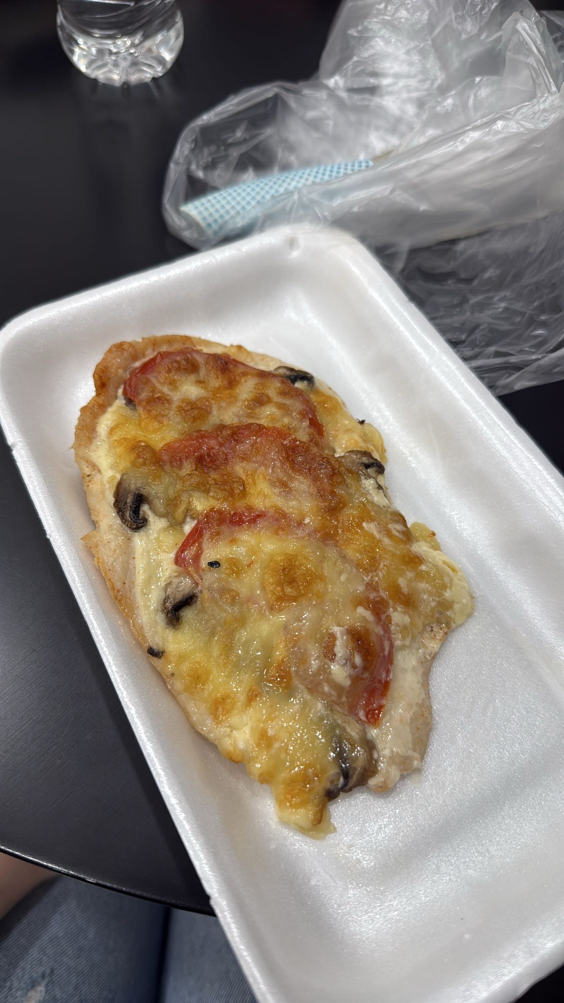 Chicken melt with cheese