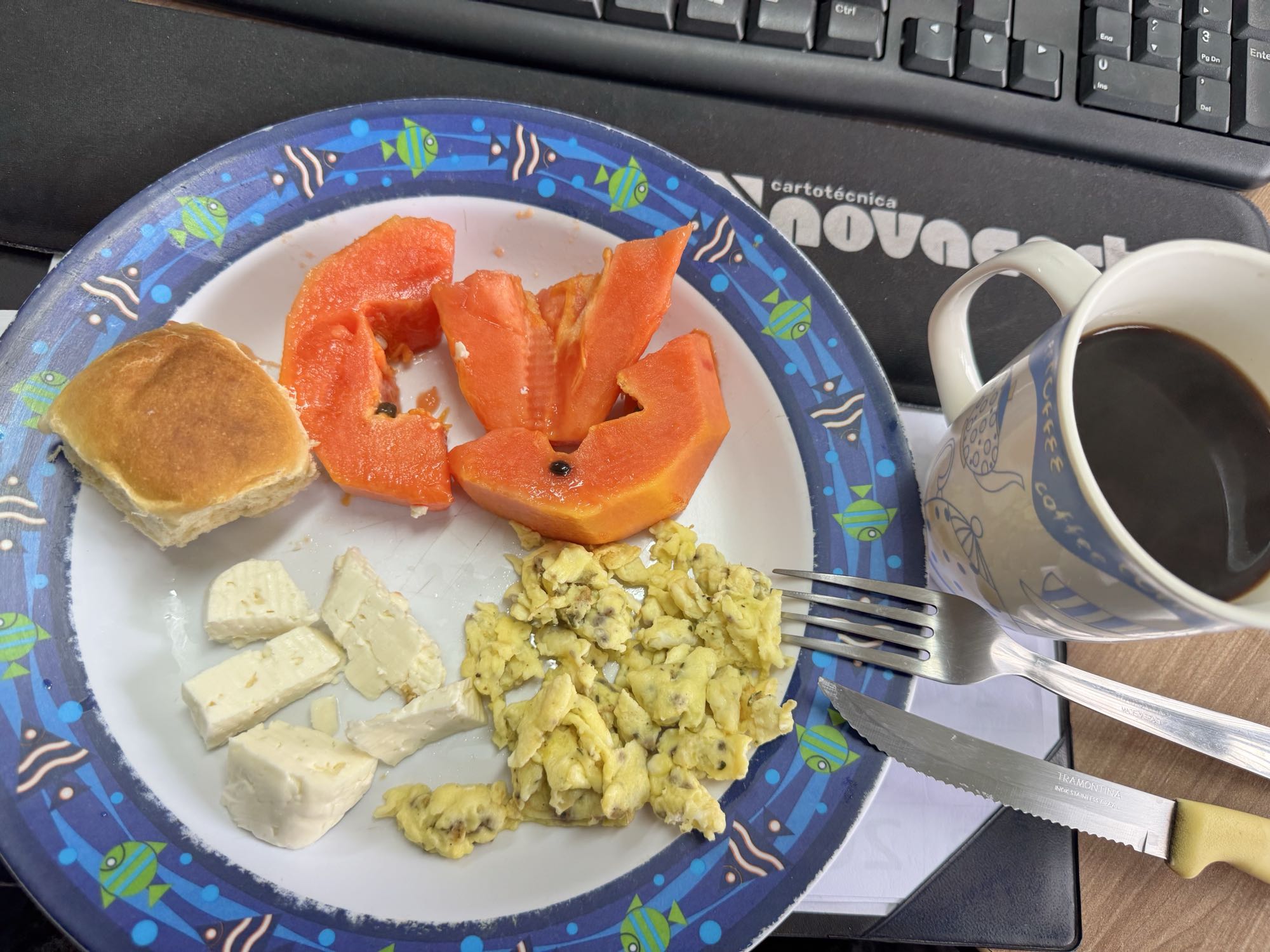 Café da manhã simples