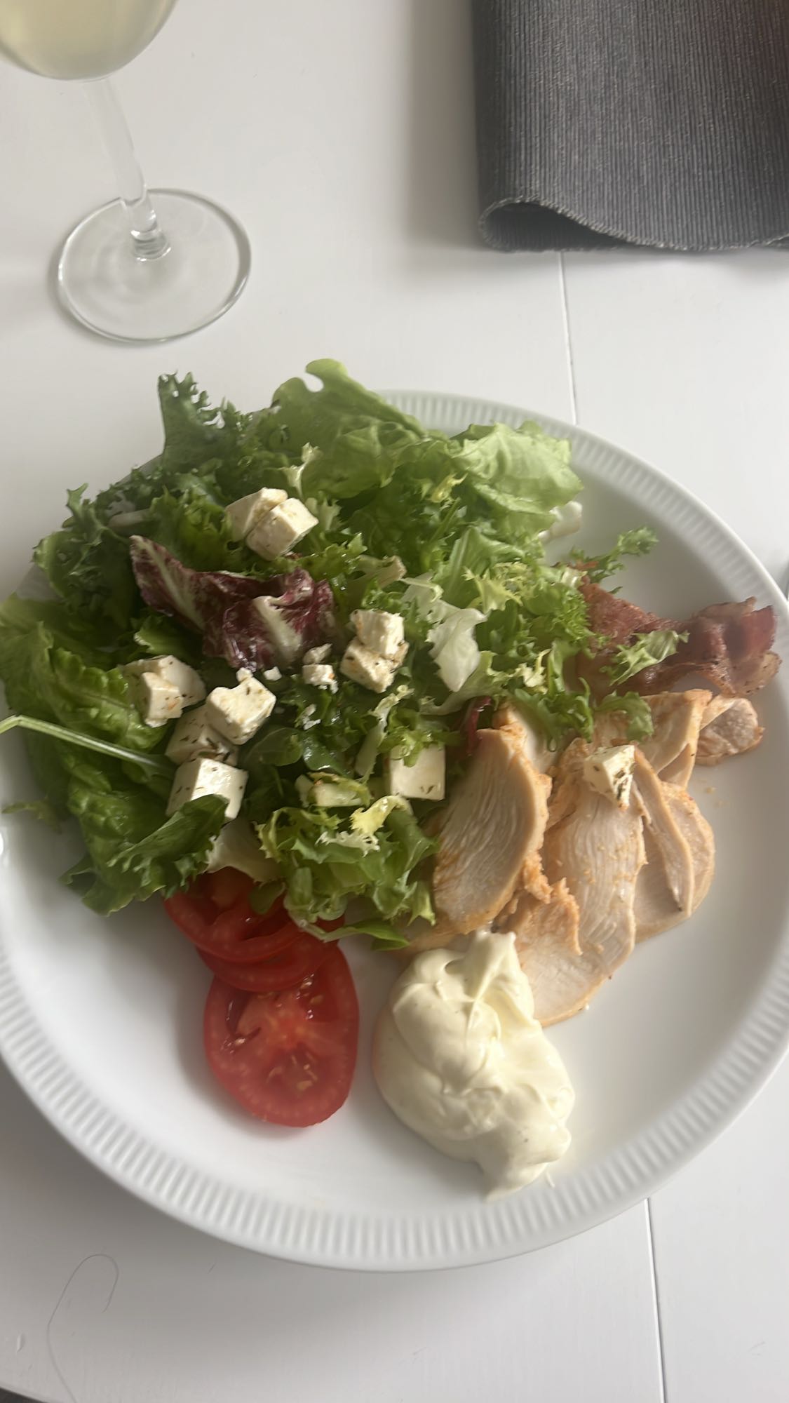 Kycklingsallad med feta
