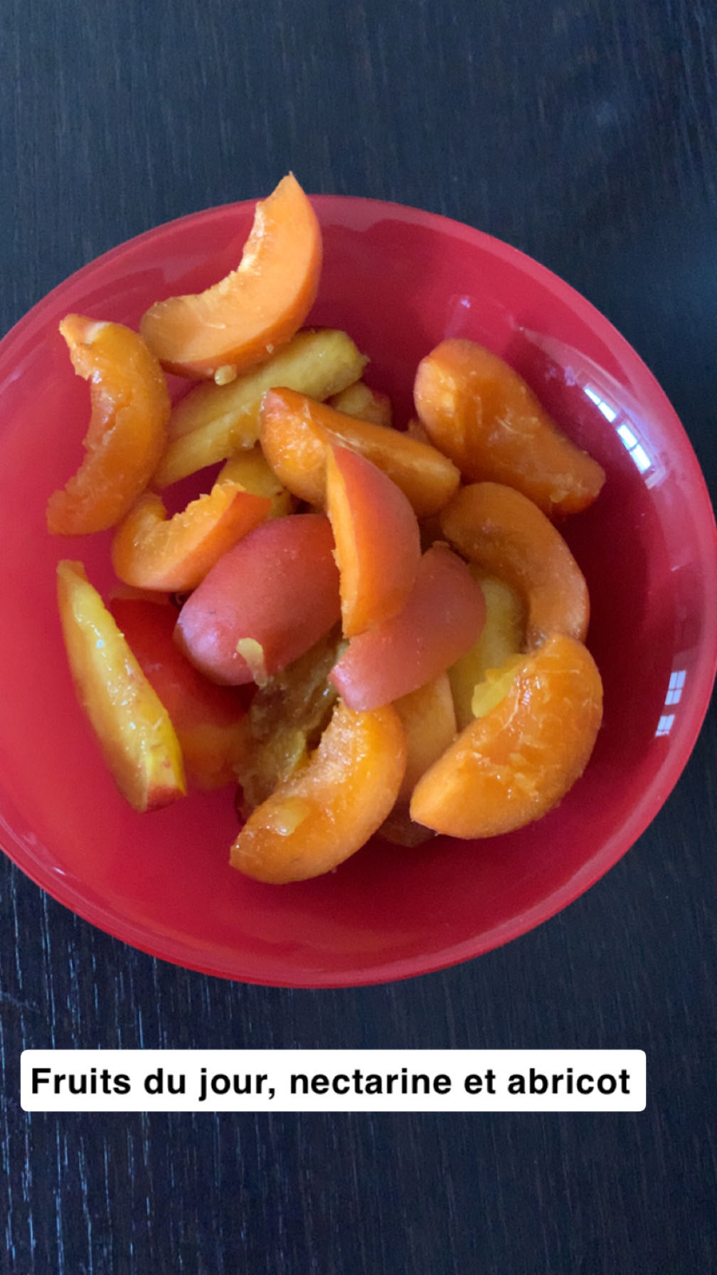 Fruits nectarines abricots