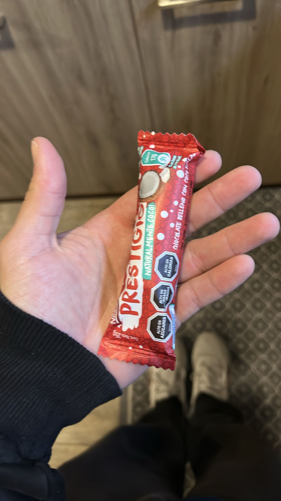 Barra de coco y chocolate