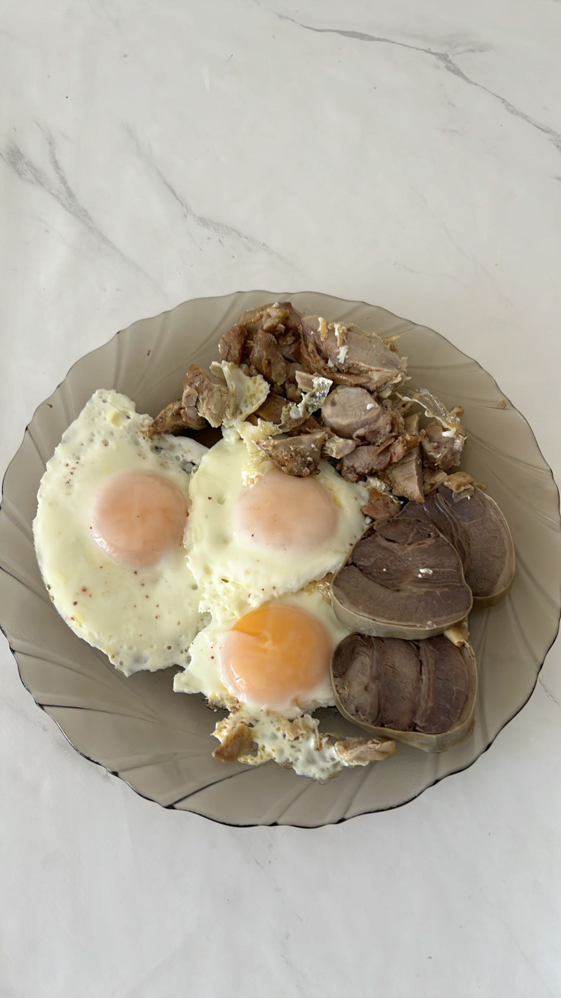 яйца с мясом